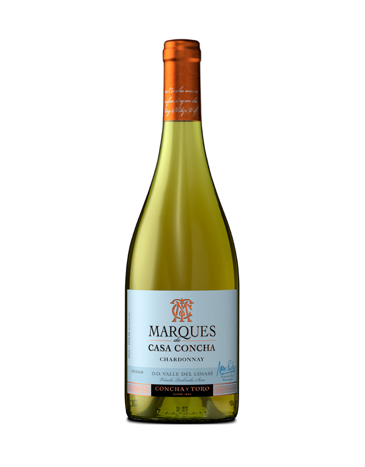 Marques De Casa Concha Chardonnay 2022 - ZYN THE WINE MARKET LTD.