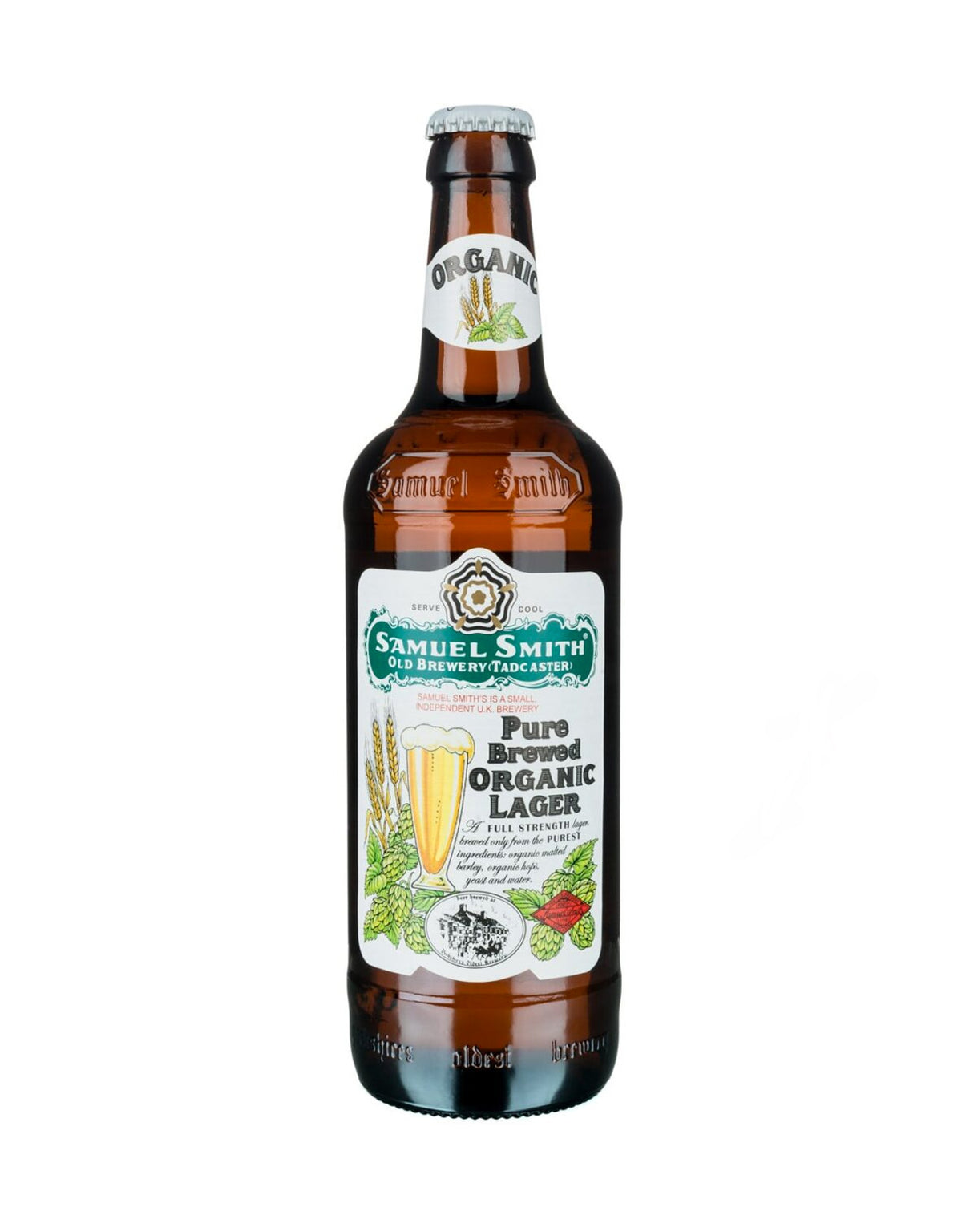 Samuel Smith Organic Lager 550 ml - Single Bottle - ZYN THE WINE MARKET LTD.
