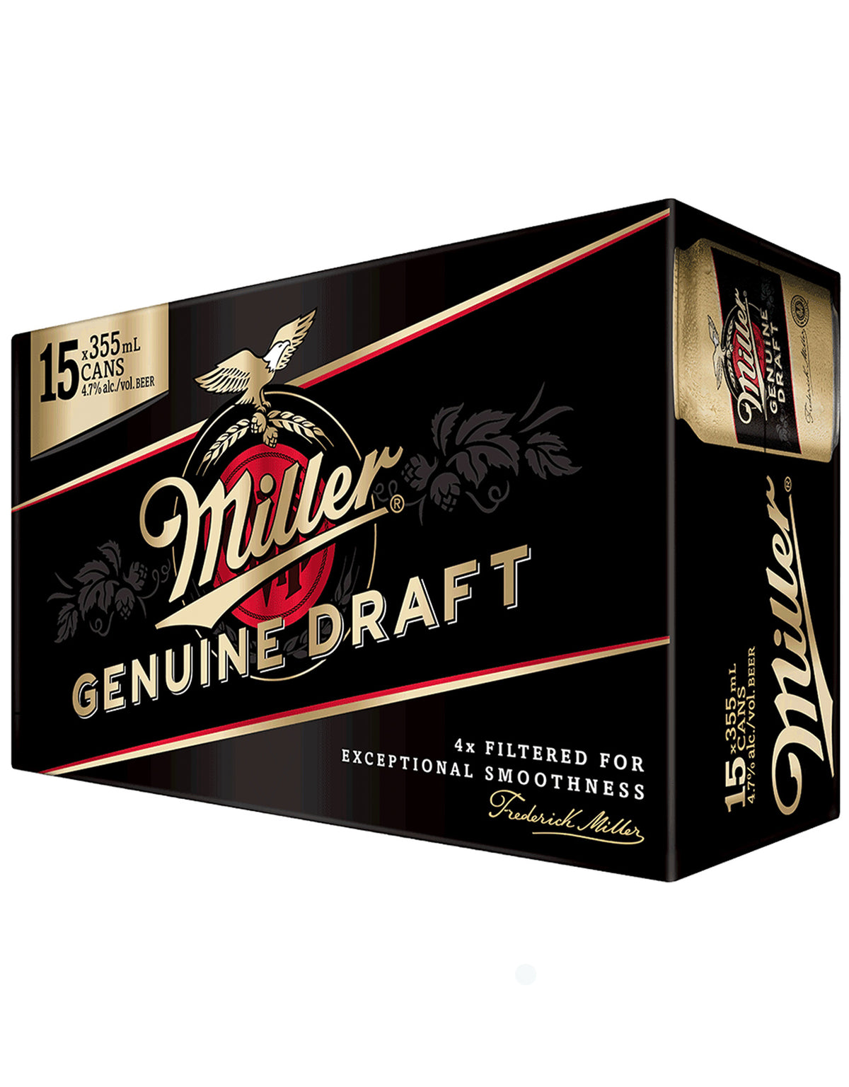 Miller Genuine Draft 355 ml - 15 Cans - ZYN THE WINE MARKET LTD.