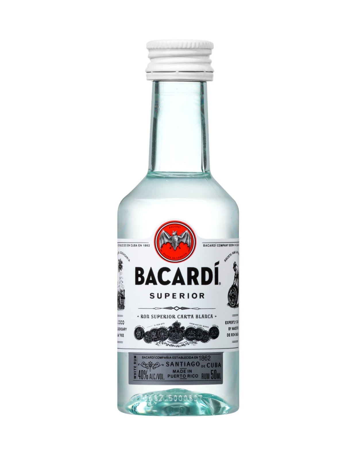 Bacardi White Rum - Mini 50 ml