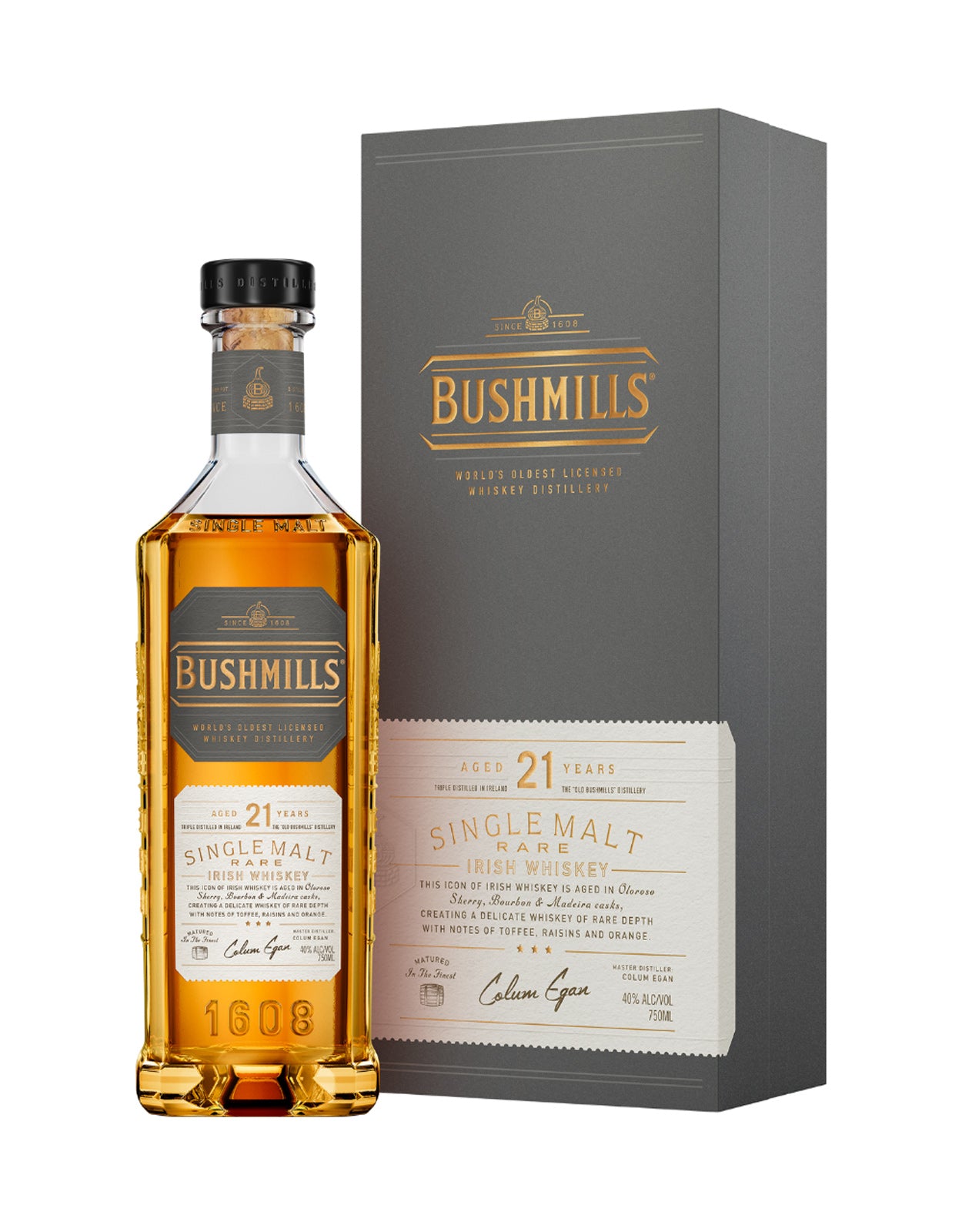 Bushmills 21 Year 'Old Rare' Irish Whiskey