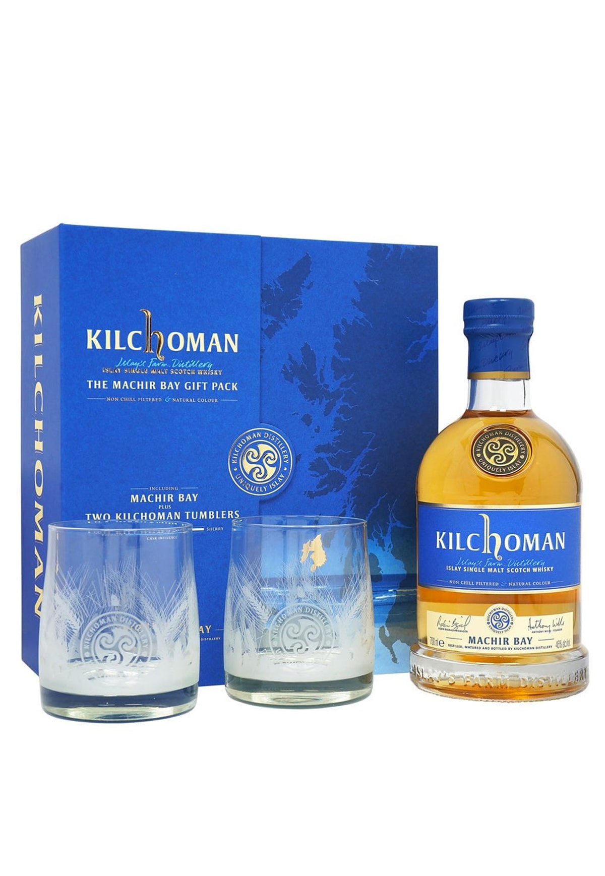 Kilchoman Machir Bay w/ 2 Glasses - ZYN THE WINE MARKET LTD.