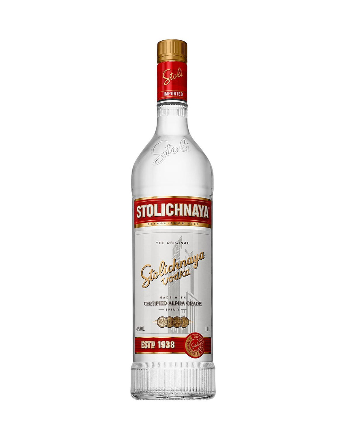 Stolichnaya Vodka - 1 Litre - ZYN THE WINE MARKET LTD.
