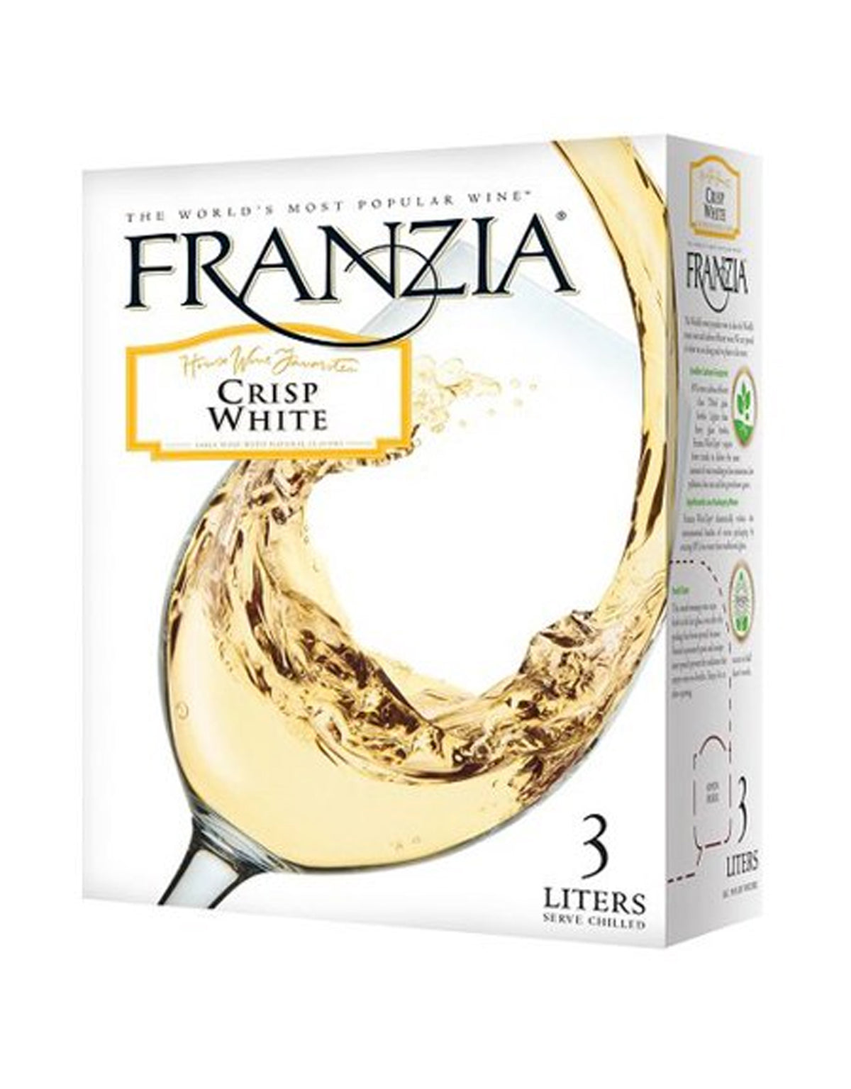 Franzia Crisp White - 3 Litre Box - ZYN THE WINE MARKET LTD.