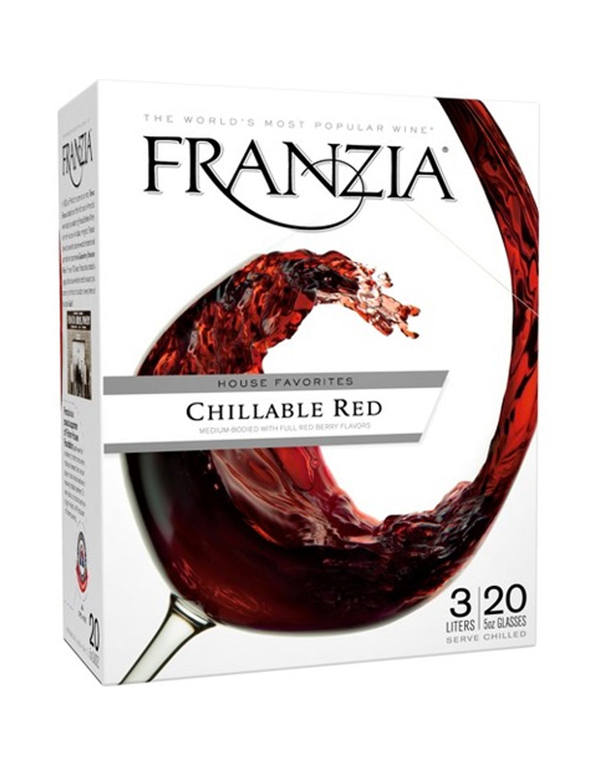 Franzia Chillable Red (NV) - 3 Litre Box - ZYN THE WINE MARKET LTD.