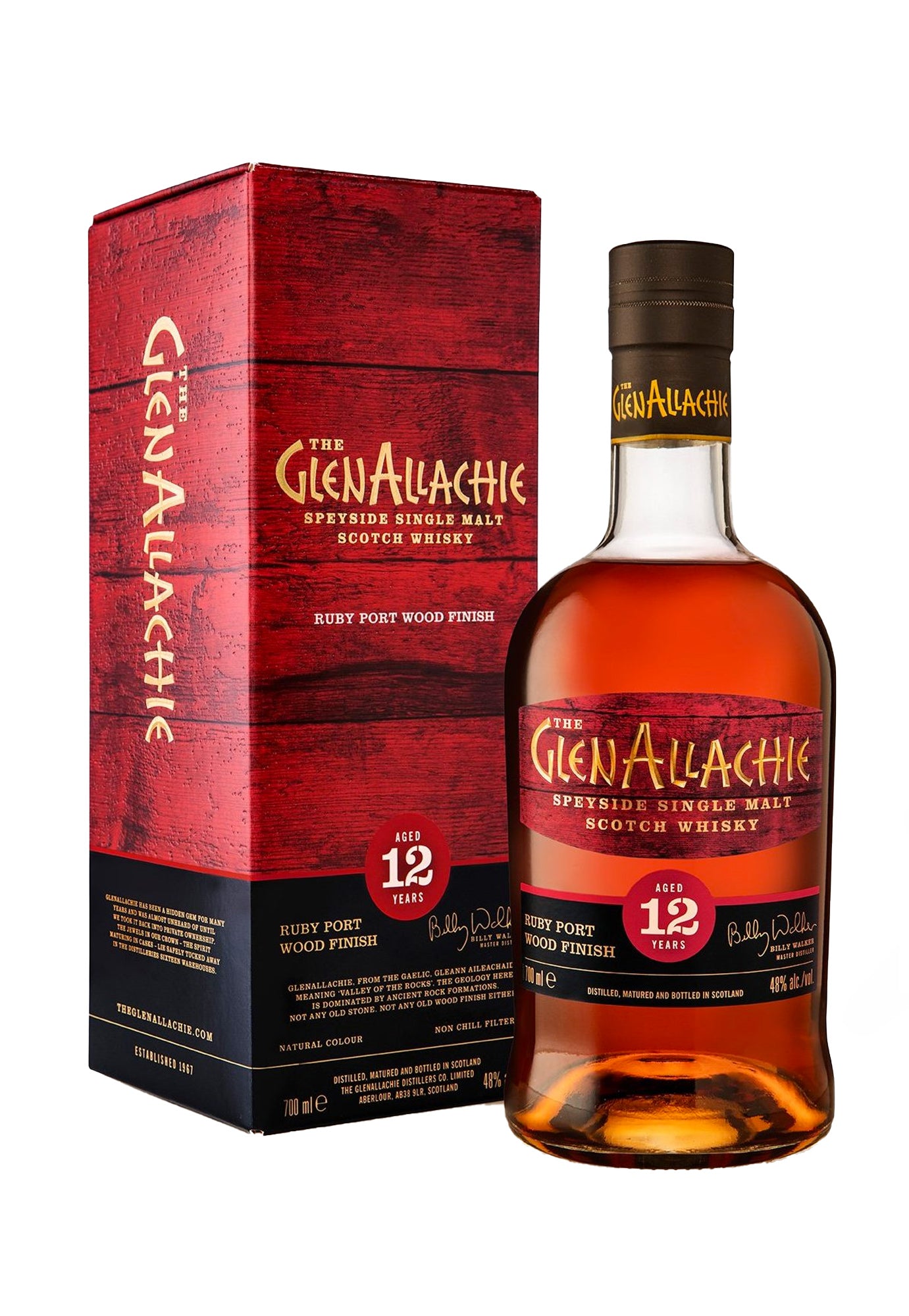 Glenallachie Ruby Port Wood Finish 12 Year Single Malt