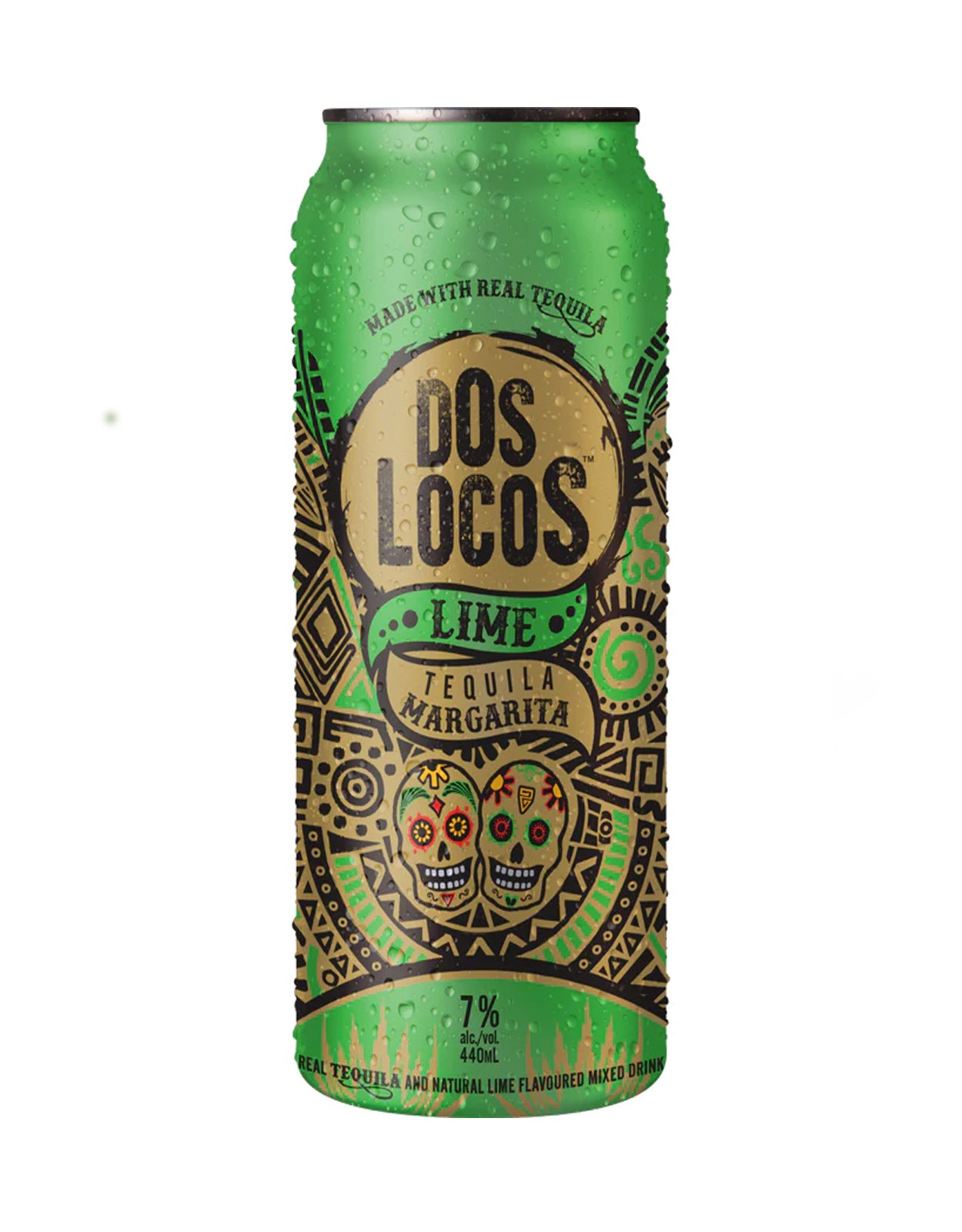Dos Locos Lime Margarita 440 ml - 12 Cans