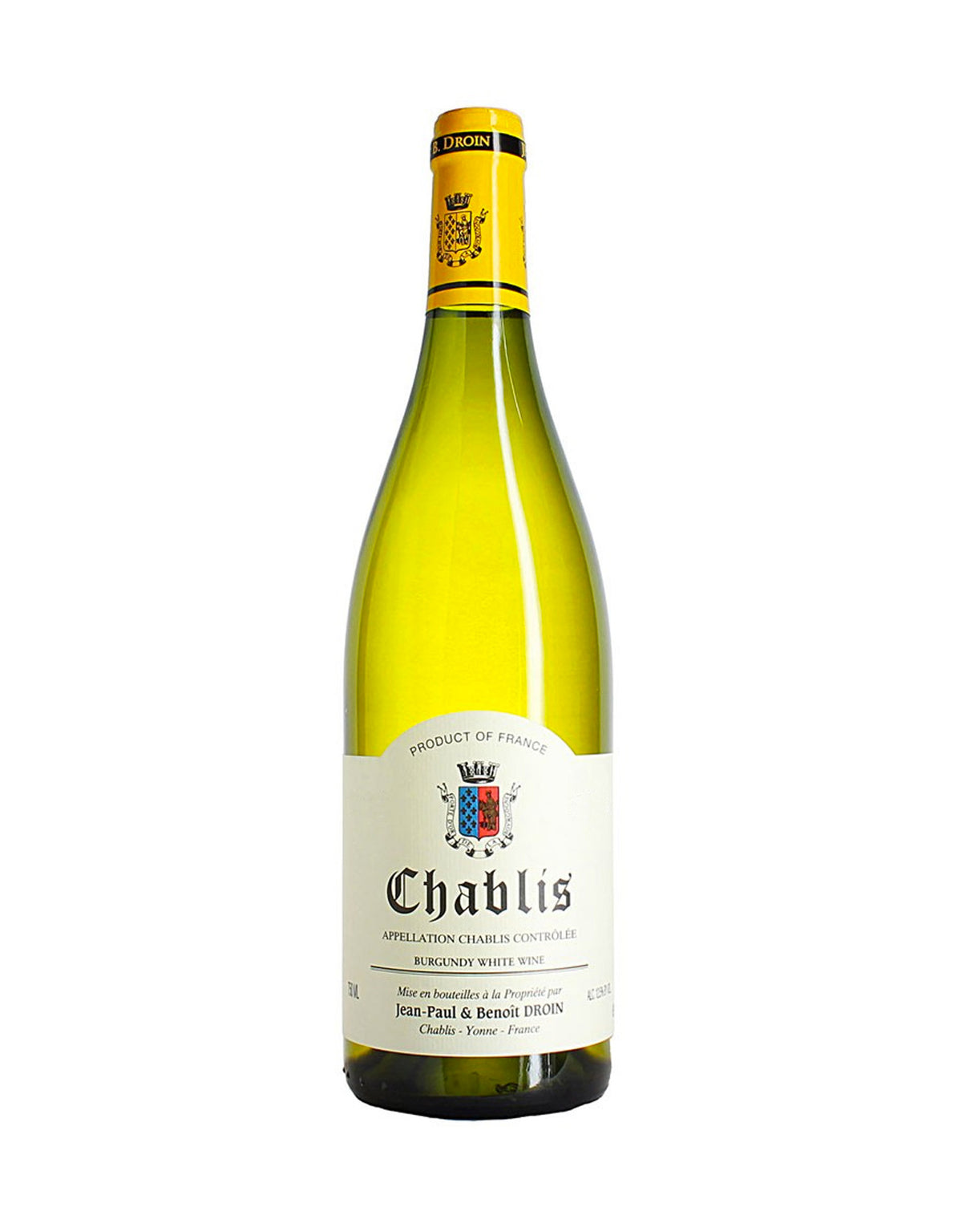 Jean Paul and Benoit Droin Chablis 2022 - ZYN THE WINE MARKET LTD.