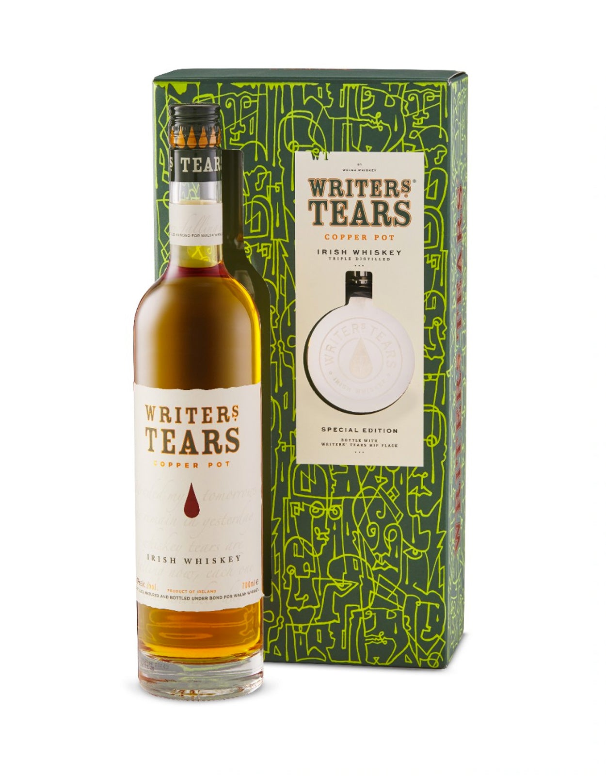 Writers' Tears - Gift Pack (1 Hip Flask)