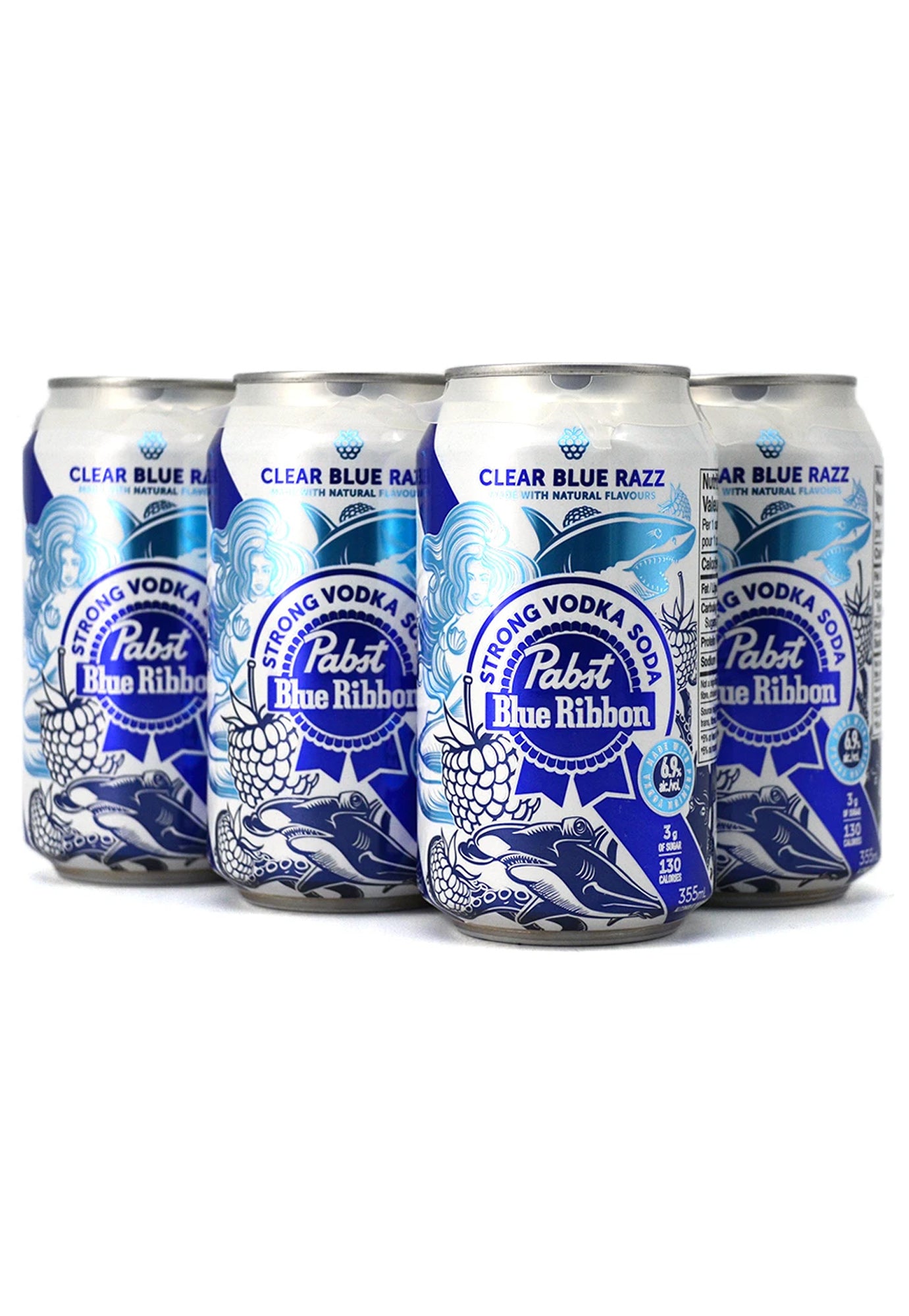 Pabst Strong Vodka Soda Blue Razz 355 ml - 6 Cans