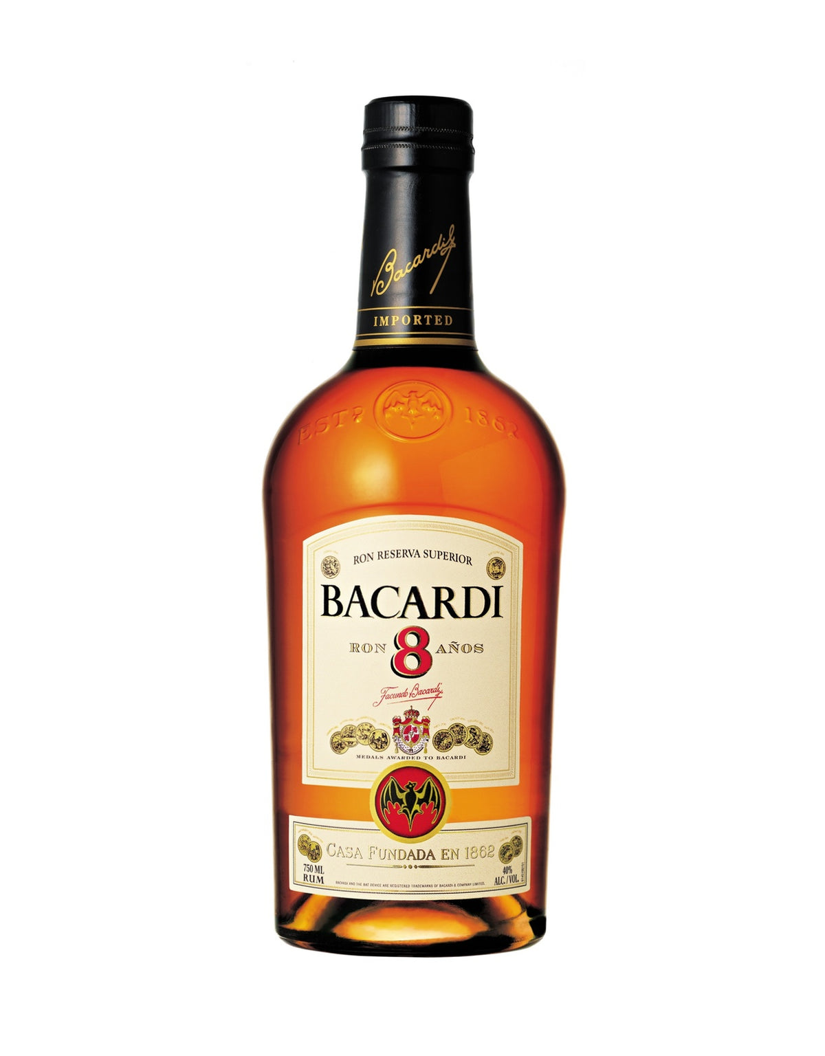 Bacardi Reserva Ocho Aged 8 Years Rum - ZYN THE WINE MARKET LTD.