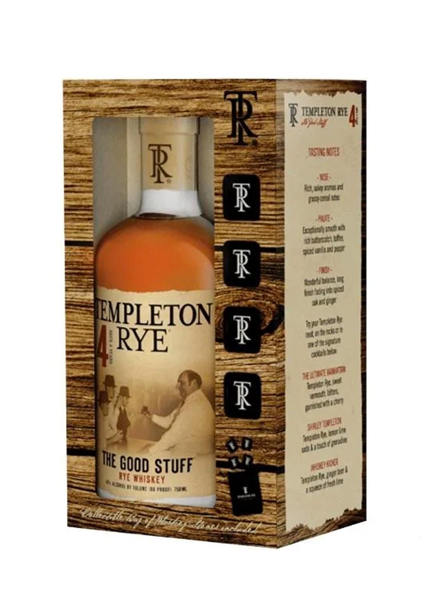 Templeton 4 Year Old Gift Pack with Whisky Stones