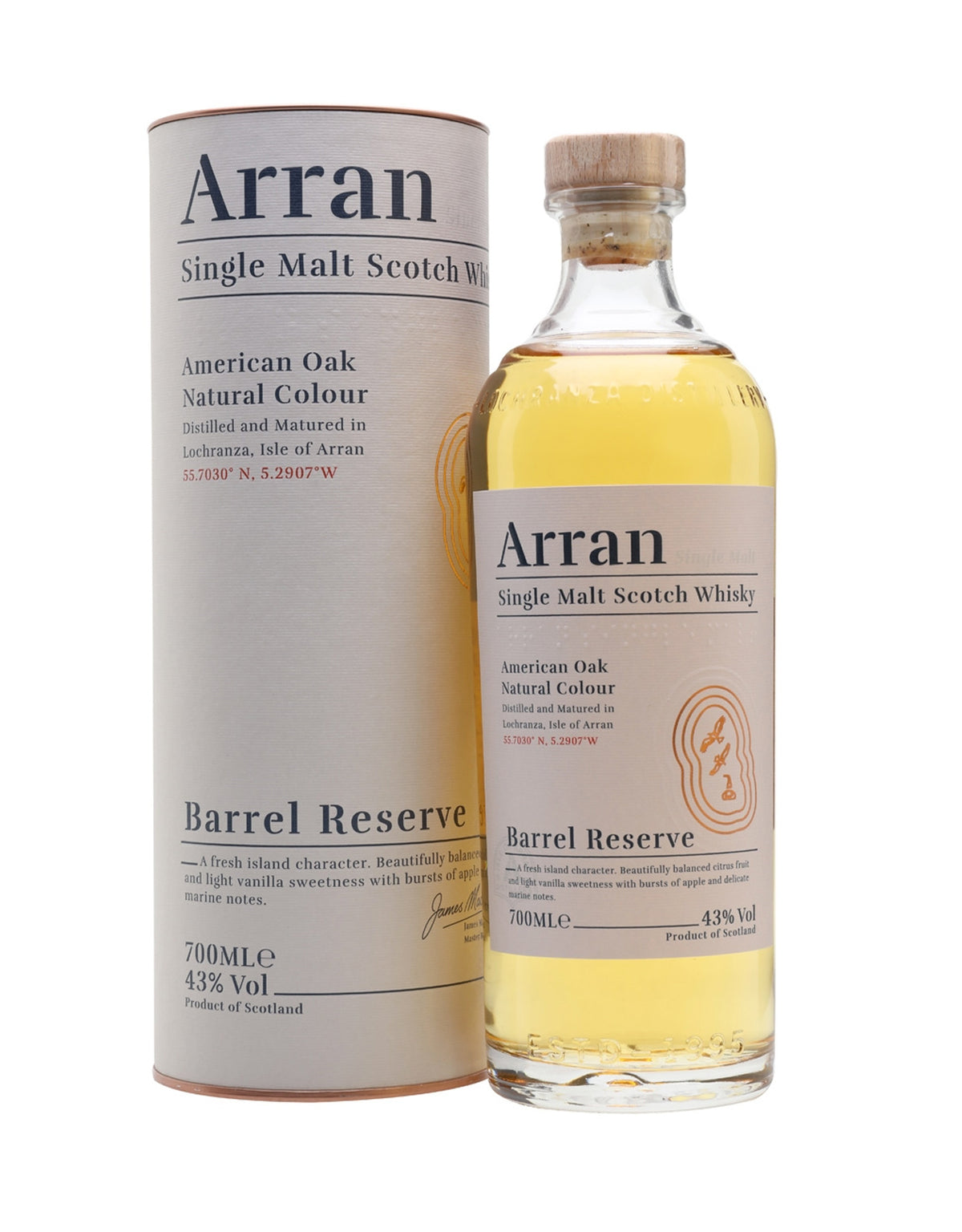 The Arran Single Malt Barrel Reserve - ZYN THE WINE MARKET LTD.