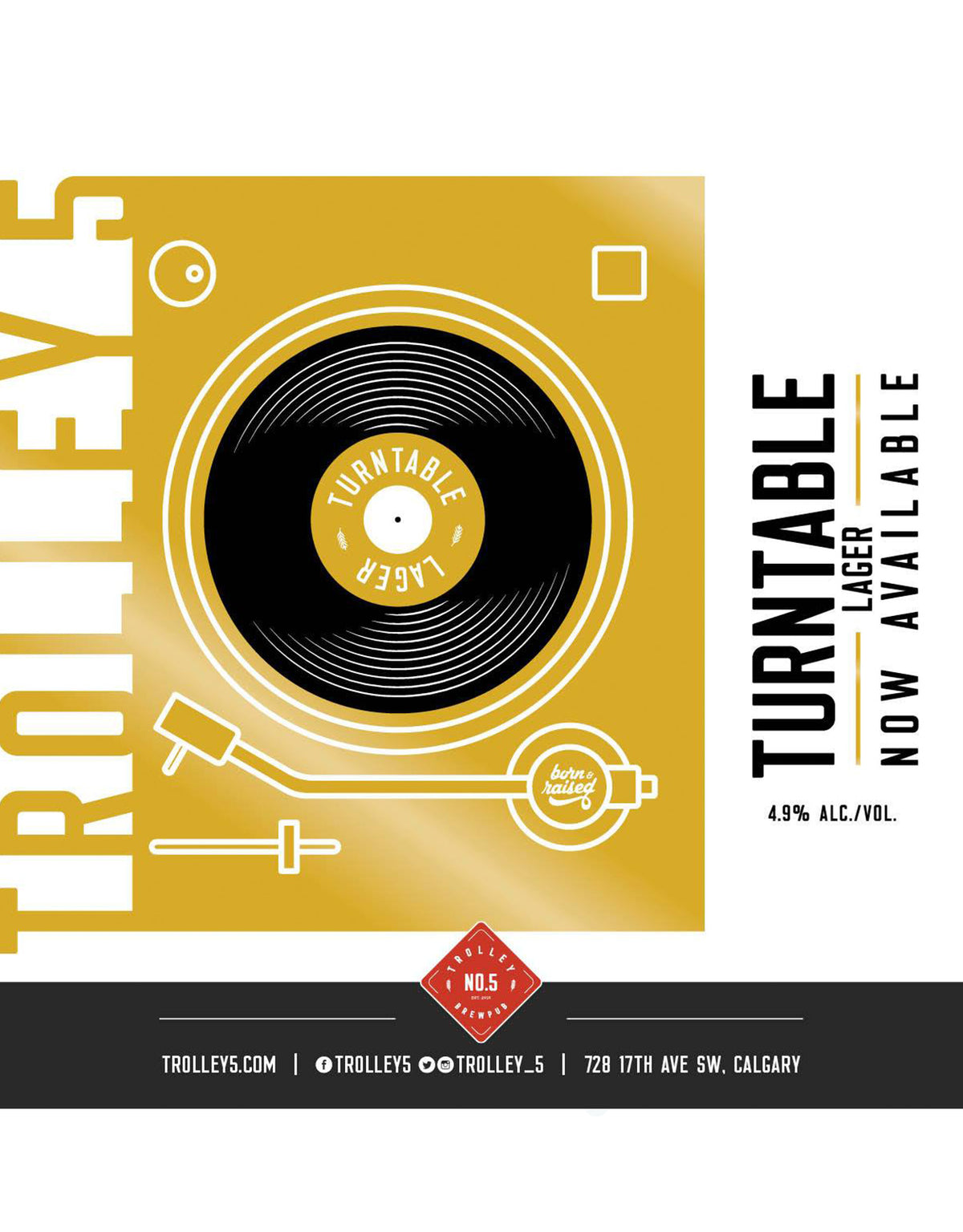 Trolley 5 Turntable Lager - 20 Litre Keg - ZYN THE WINE MARKET LTD.