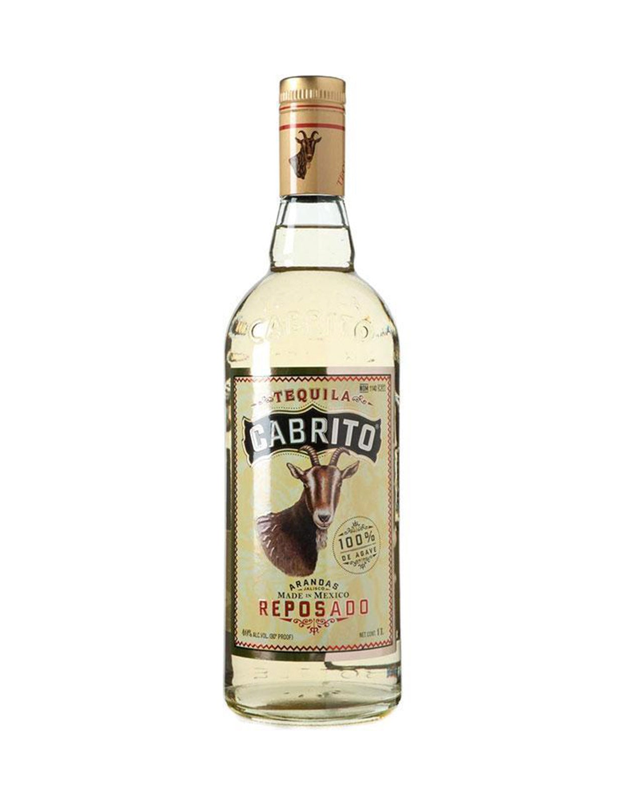 Cabrito Reposado Tequila - 1 Litre