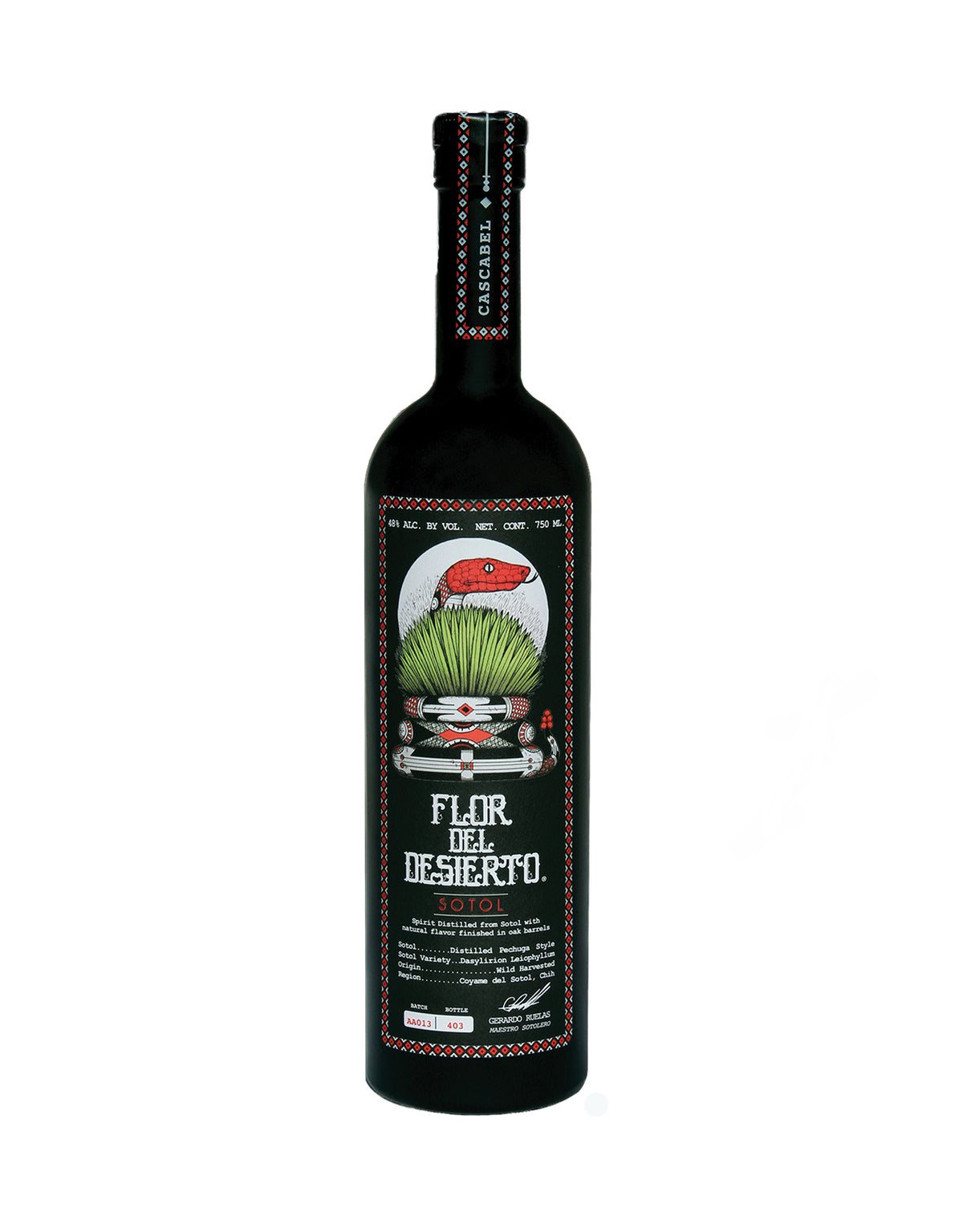 Flor del Desierto Cascabel Sotol - ZYN THE WINE MARKET LTD.