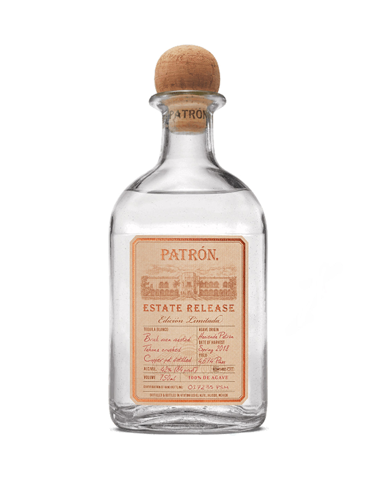 Patron Estate Release Limited Edition Silver Tequila - ZYN THE WINE MARKET LTD.