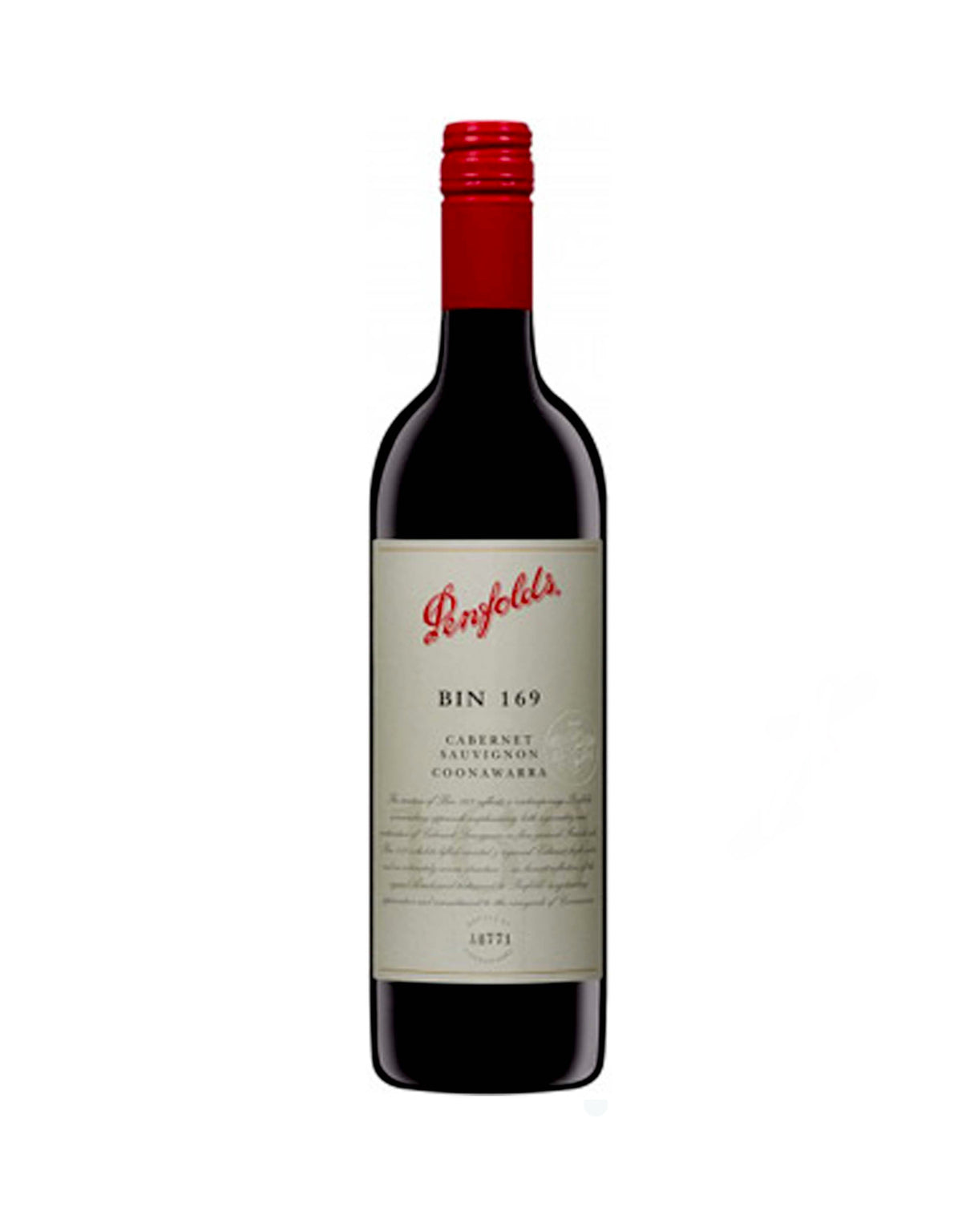 Penfolds Bin 169 Cabernet Sauvignon 2018 - ZYN THE WINE MARKET LTD.