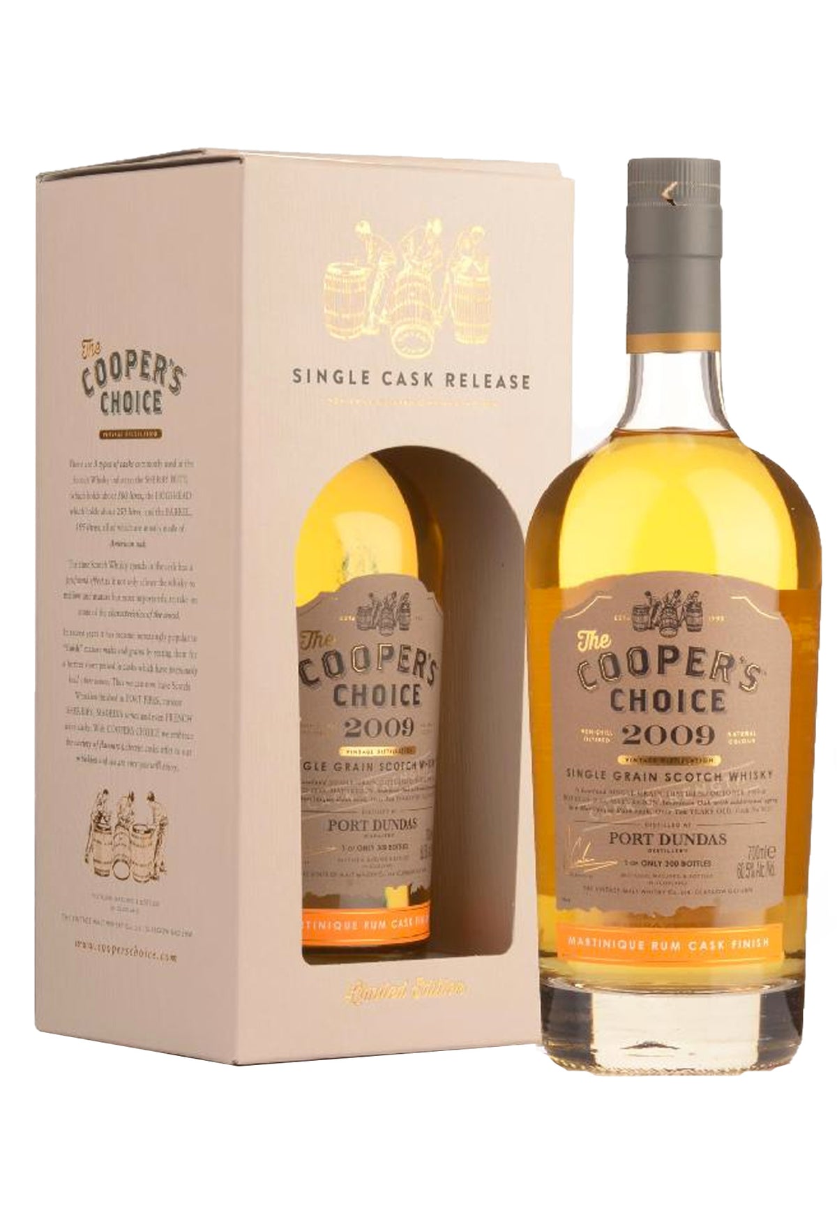 Coopers Choice Port Dundas Rum Cask 10 Year Old - ZYN THE WINE MARKET LTD.
