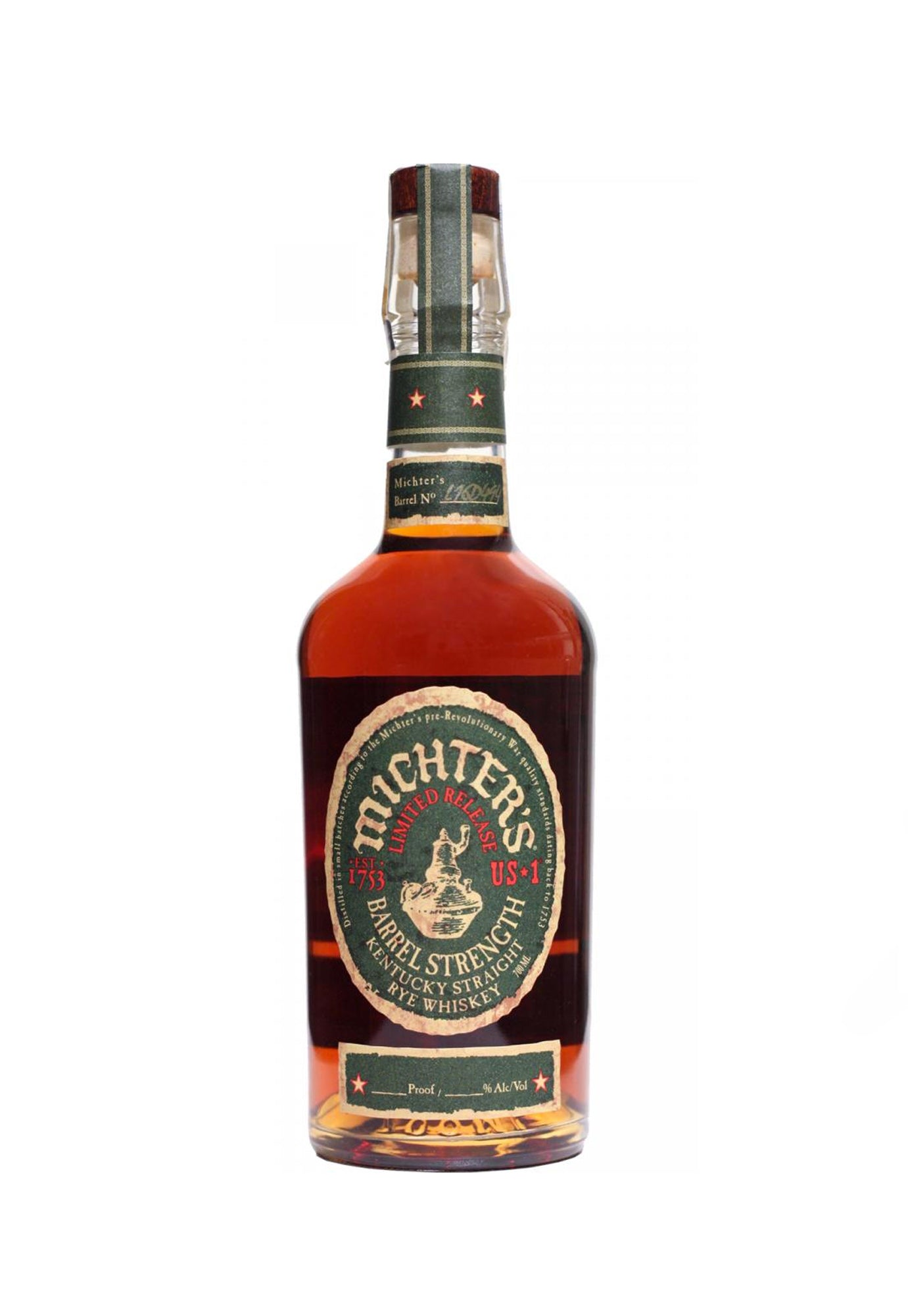 Michter's Limited Release Barrel Strength Rye