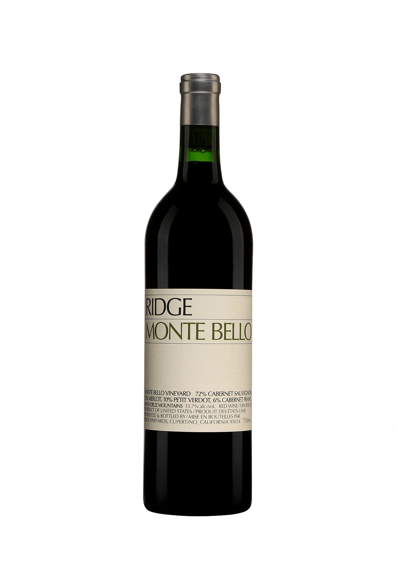 Ridge Vineyards Cabernet Sauvignon Monte Bello 2008