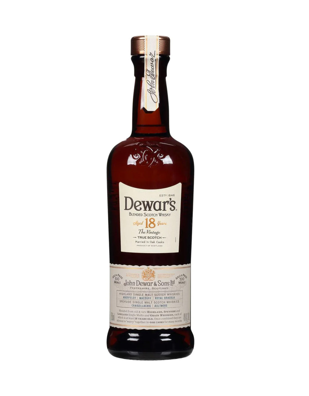 Dewar's 18 Year Old - ZYN THE WINE MARKET LTD.