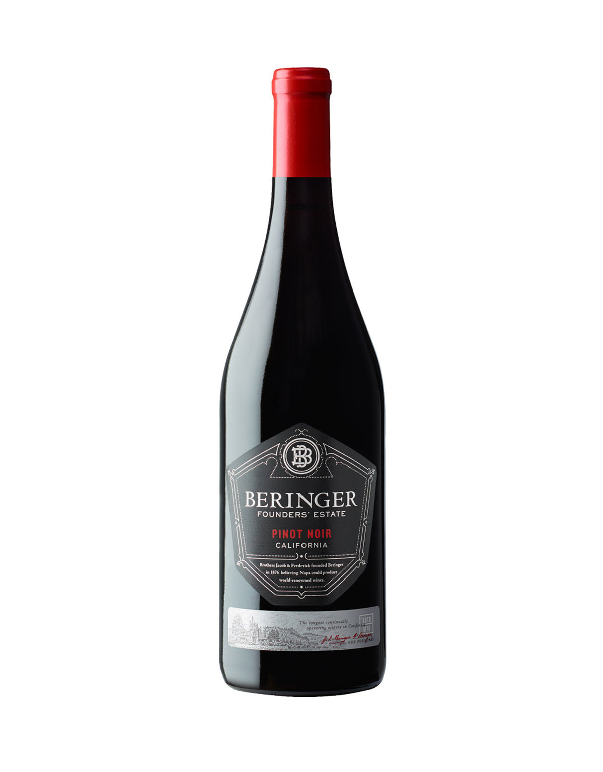 Beringer Pinot Noir Founders' Estate - 12 Bottles - ZYN THE WINE MARKET LTD.
