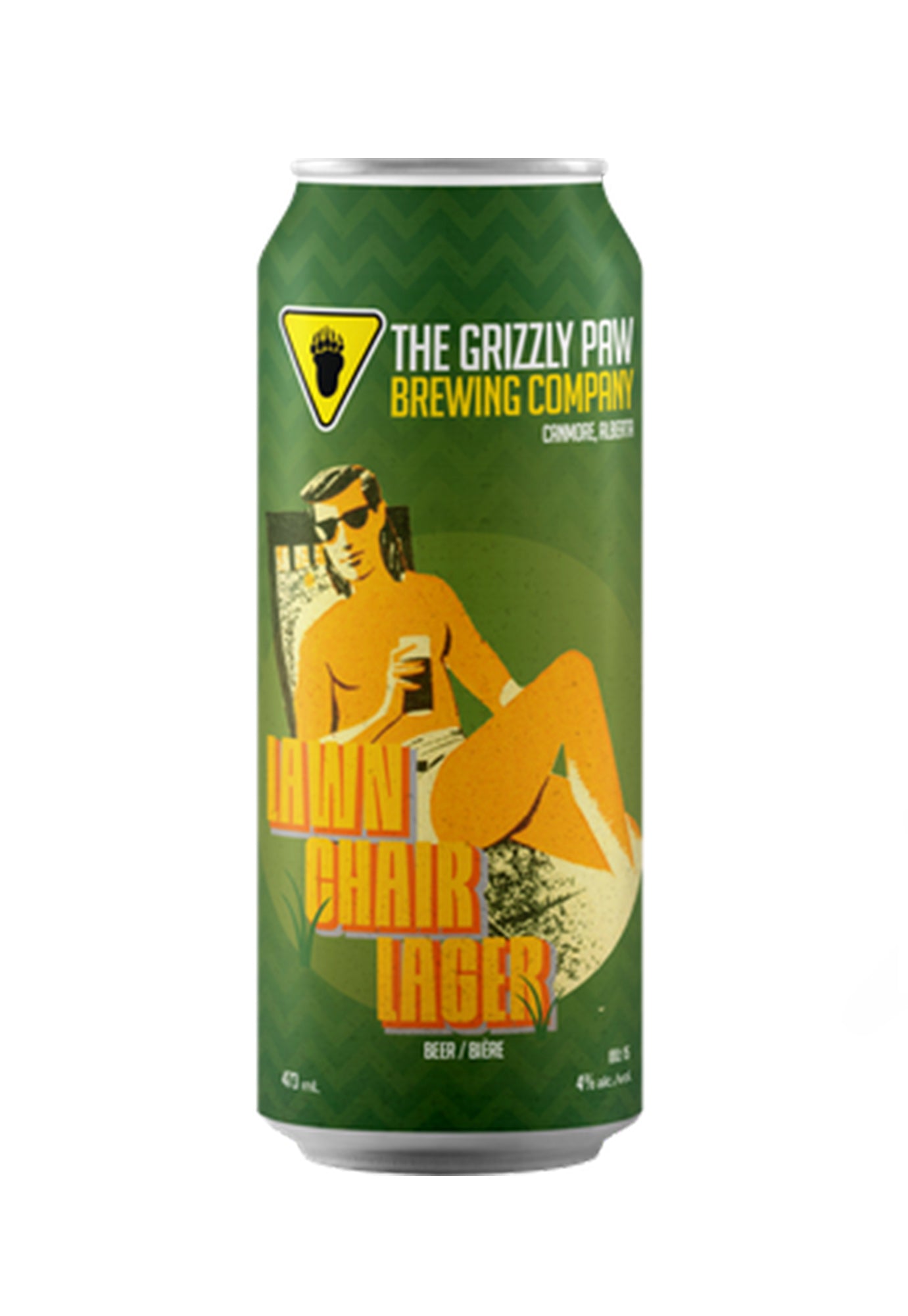 Grizzly Paw Lawn Chair Lager 473 ml -  4 Cans