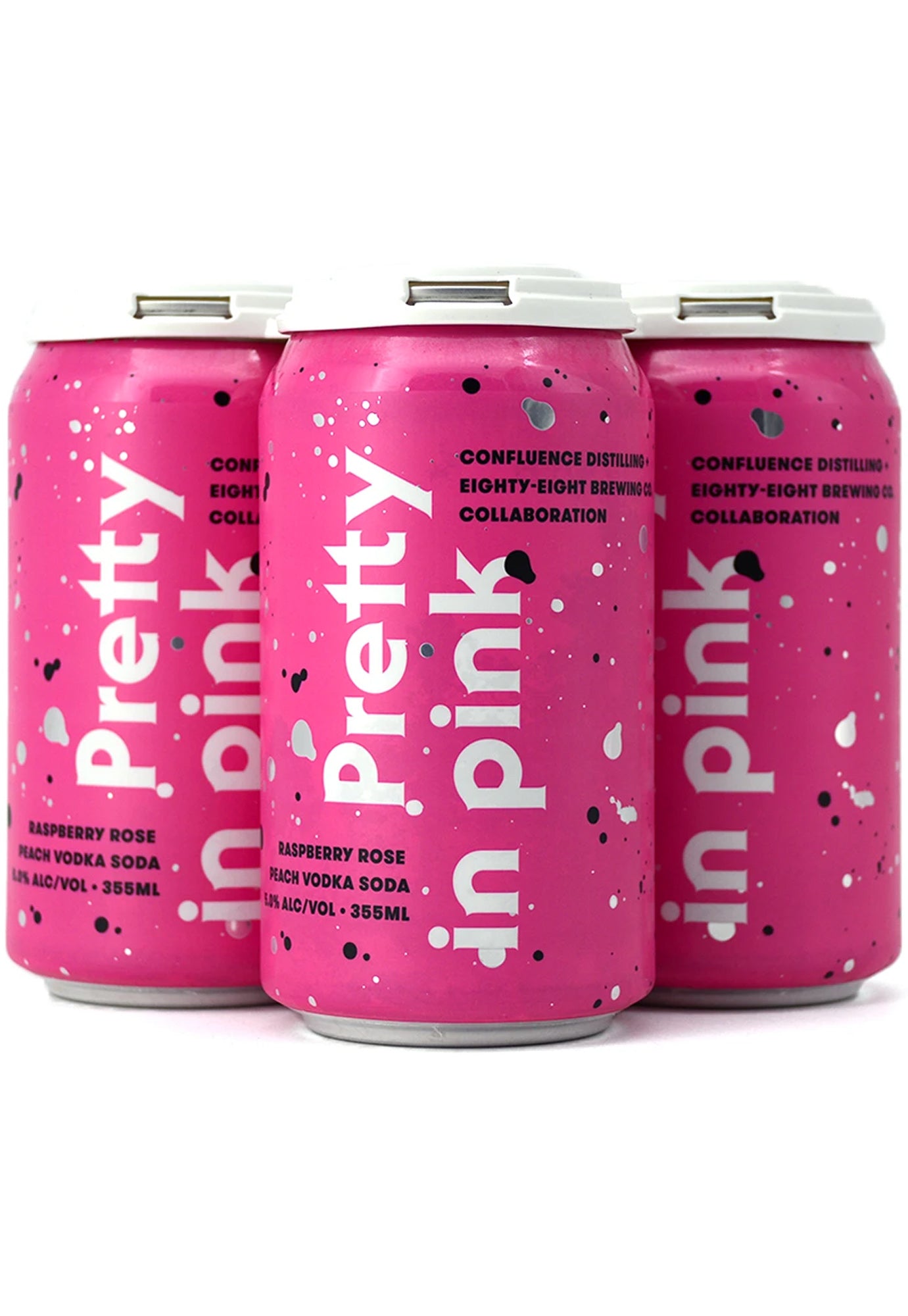 Eighty-Eight Pretty In Pink Vodka Soda 355 ml - 4 Cans