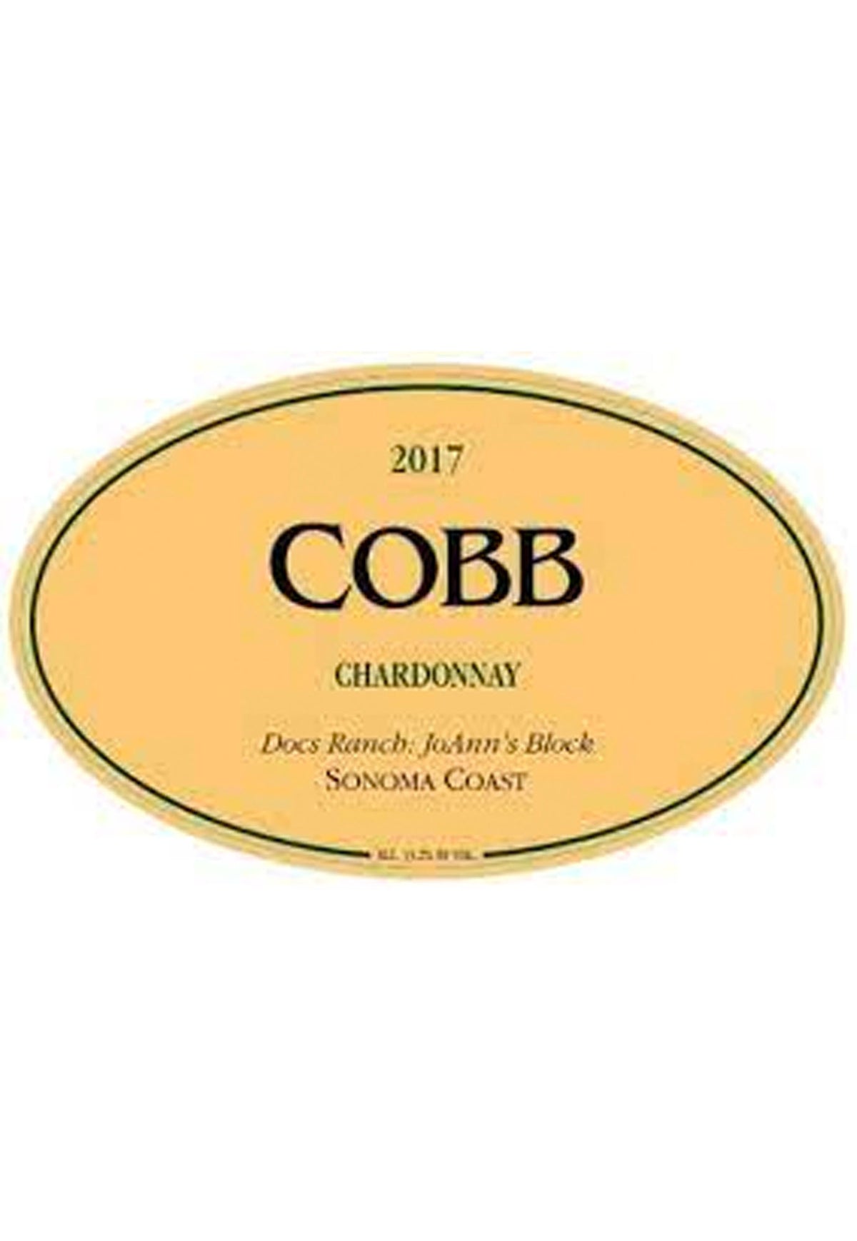 Cobb Chardonnay JoAnn's Block 2017 - ZYN THE WINE MARKET LTD.