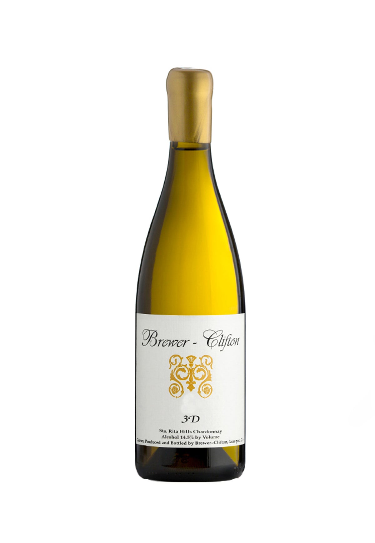 Brewer Clifton Chardonnay 3D 2017 - ZYN THE WINE MARKET LTD.