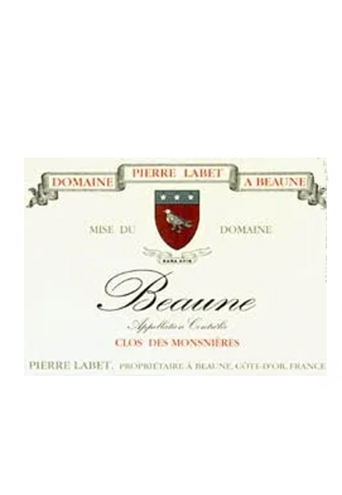 Pierre Labet Beaune Clos Des Monsnieres Rouge 2018 - ZYN THE WINE MARKET LTD.