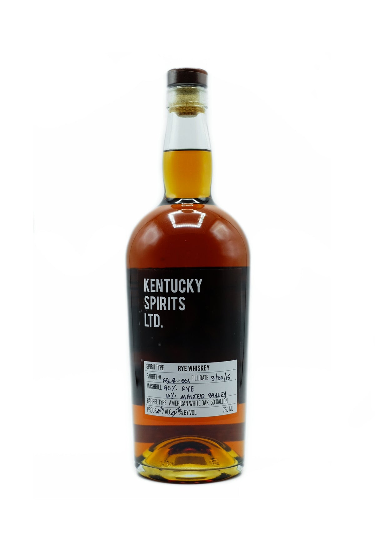 Kentucky Spirits Ltd. Rye #001 - ZYN THE WINE MARKET LTD.