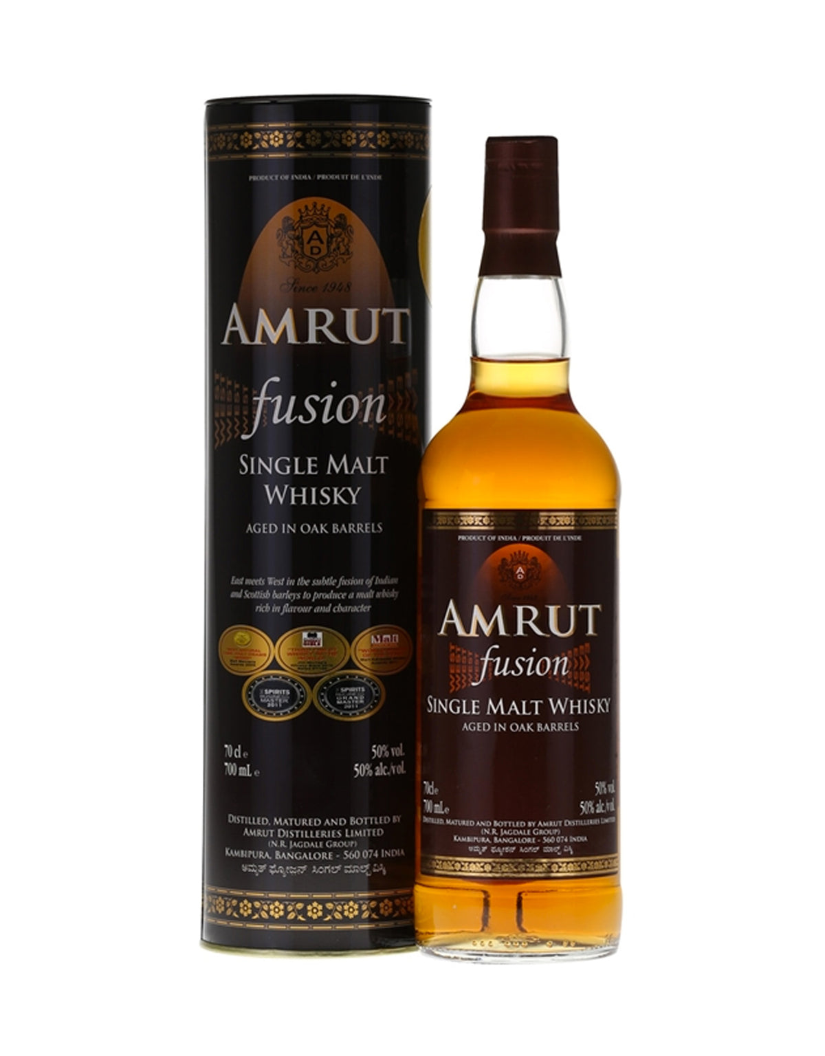 Amrut Fusion Single Malt Whisky - ZYN THE WINE MARKET LTD.