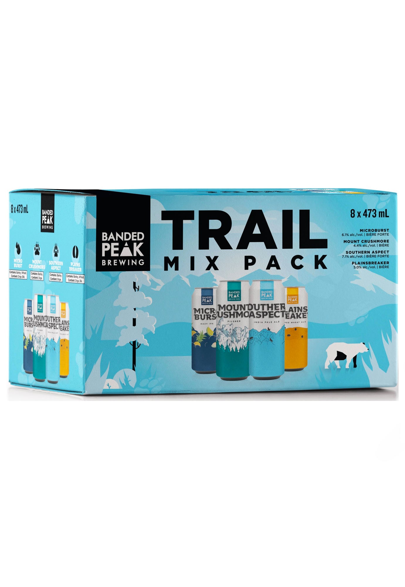 Banded Peak Trail Mix Pack 473 ml - 8 Cans