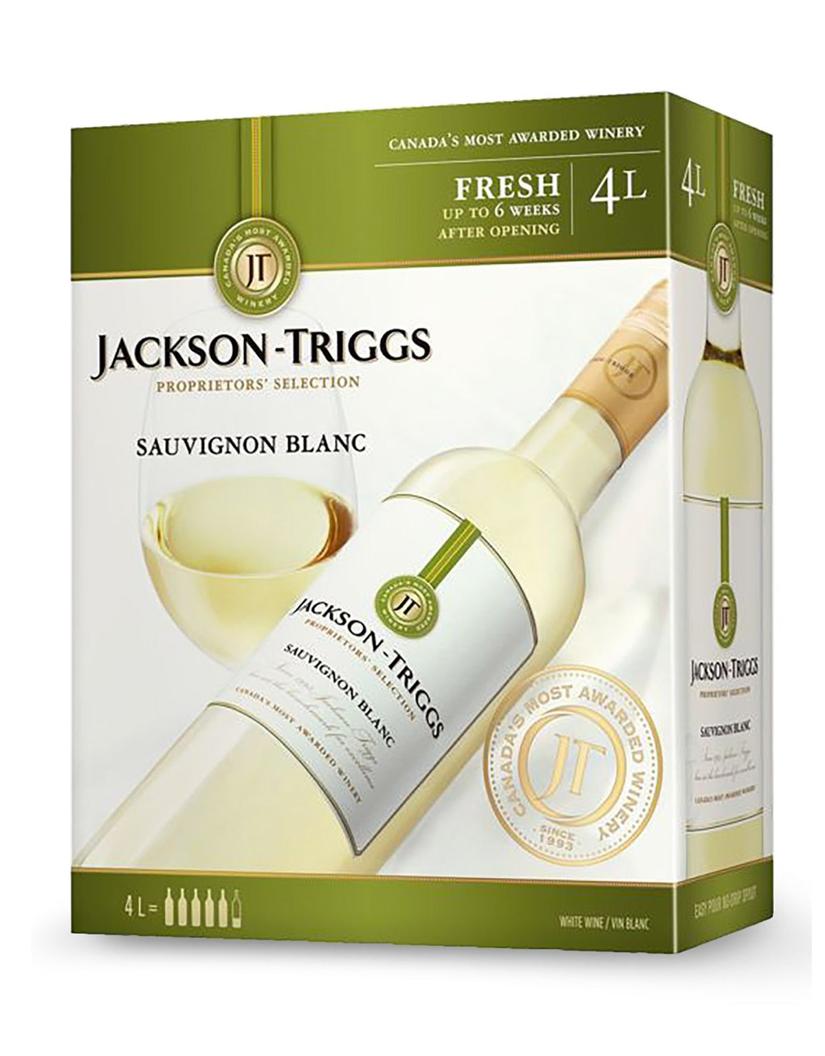 Jackson Triggs Sauvignon Blanc Proprietor's Select - 4 Litre Box (NV) - ZYN THE WINE MARKET LTD.