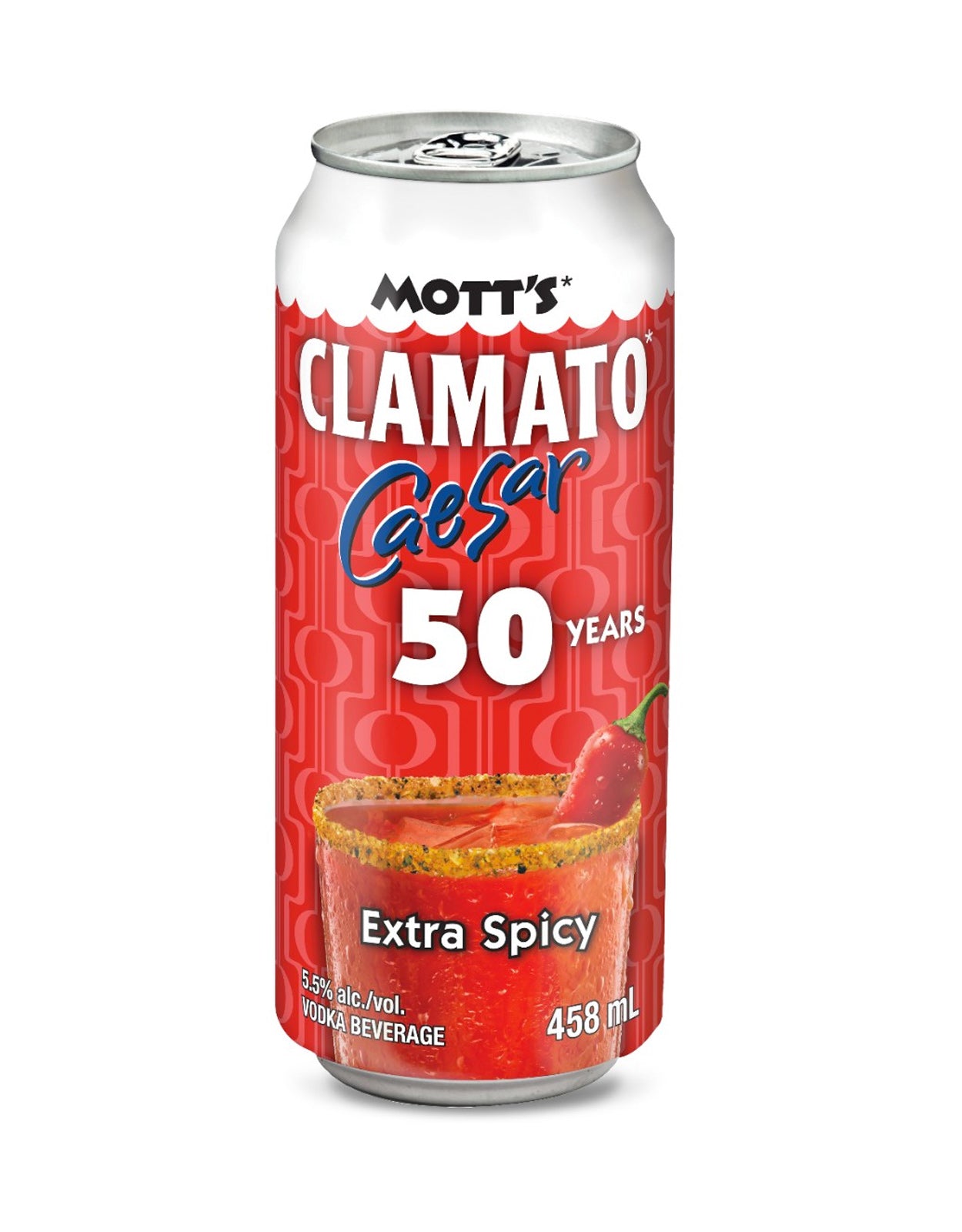 Mott's Clamato Caesar Extra Spicy 458 ml - 24 Cans