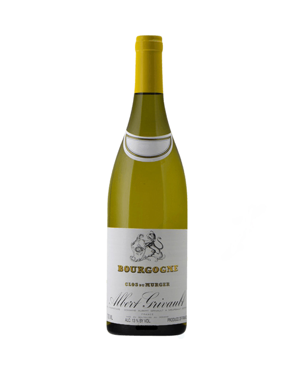 Albert Grivault Bourgogne Chardonnay 'Clos du Murger' 2019 - ZYN THE WINE MARKET LTD.