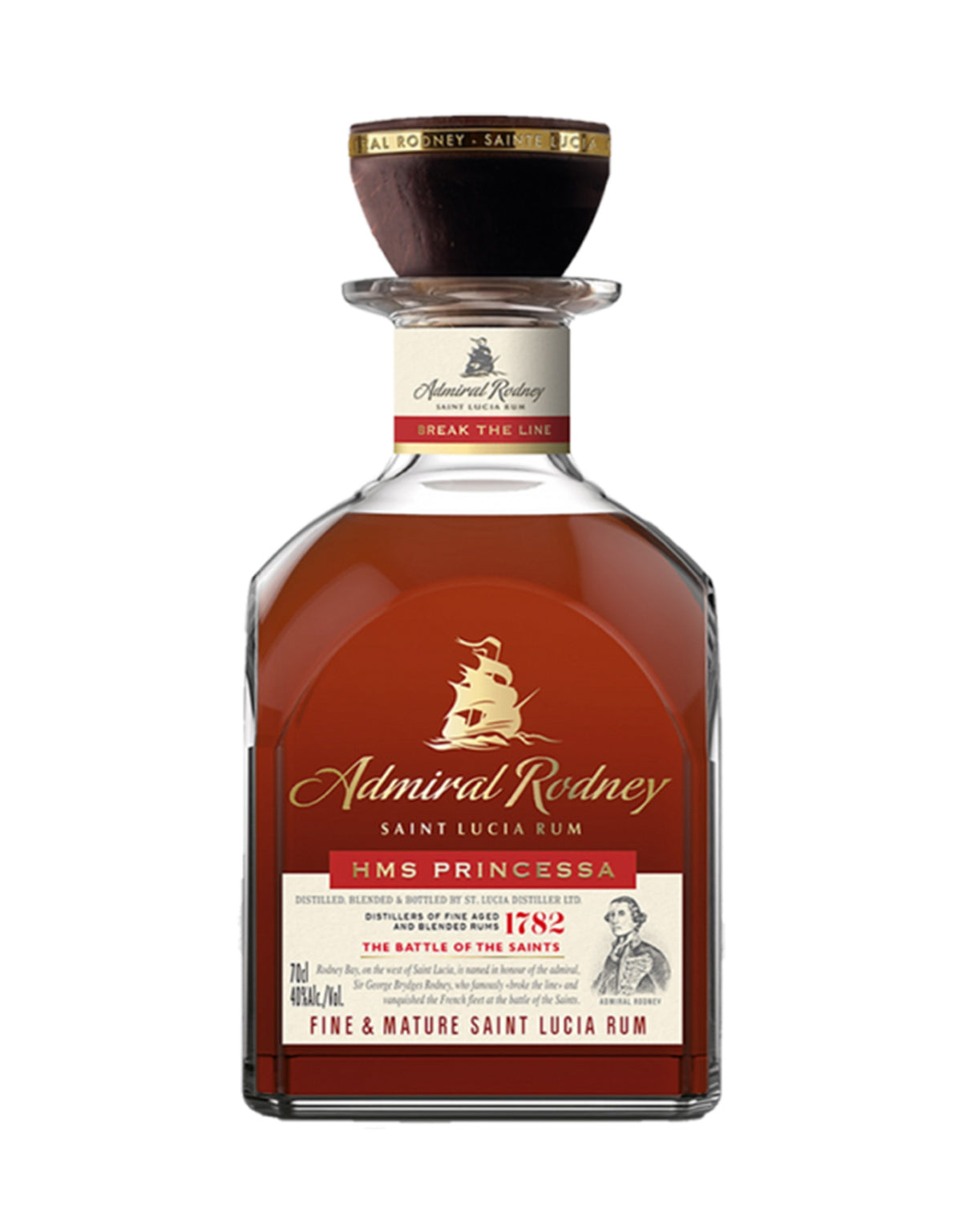 Admiral Rodney HMS Princessa Rum - ZYN THE WINE MARKET LTD.