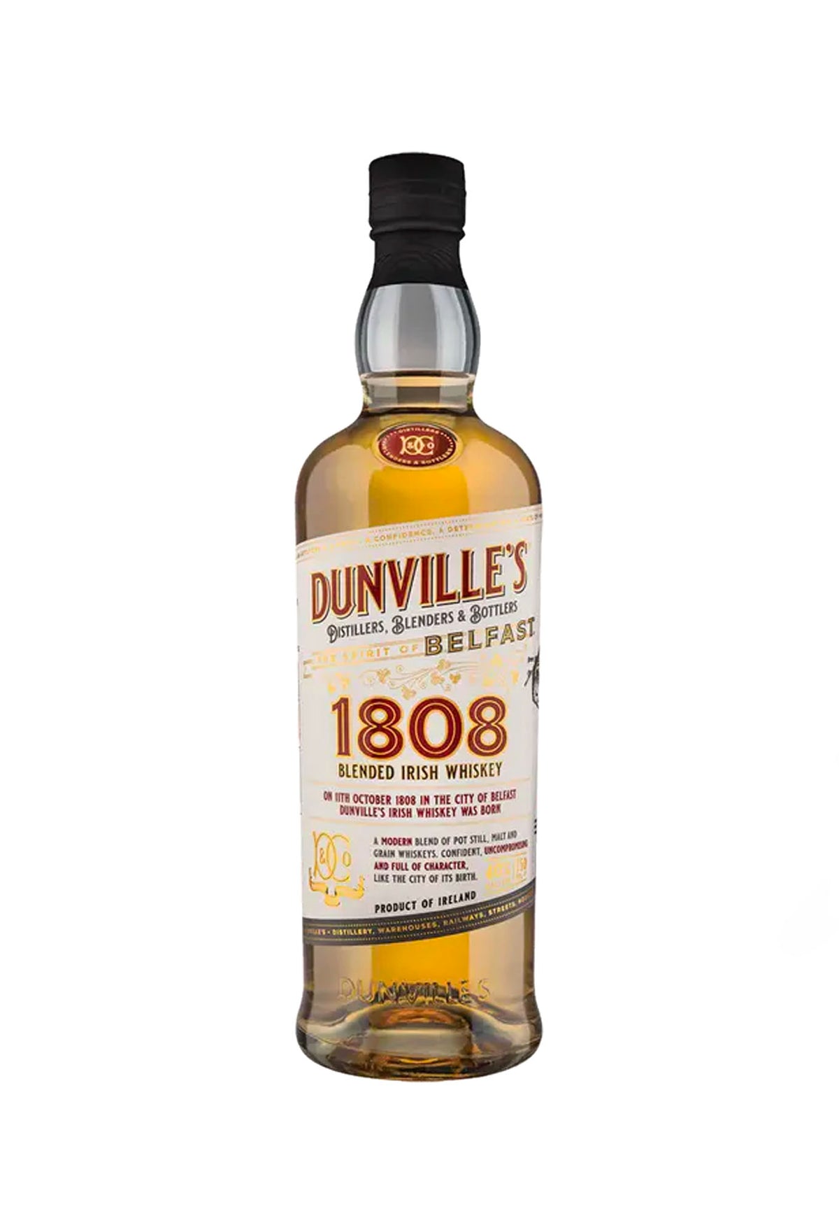Dunville's 1808 Blended Irish Whiskey - ZYN THE WINE MARKET LTD.