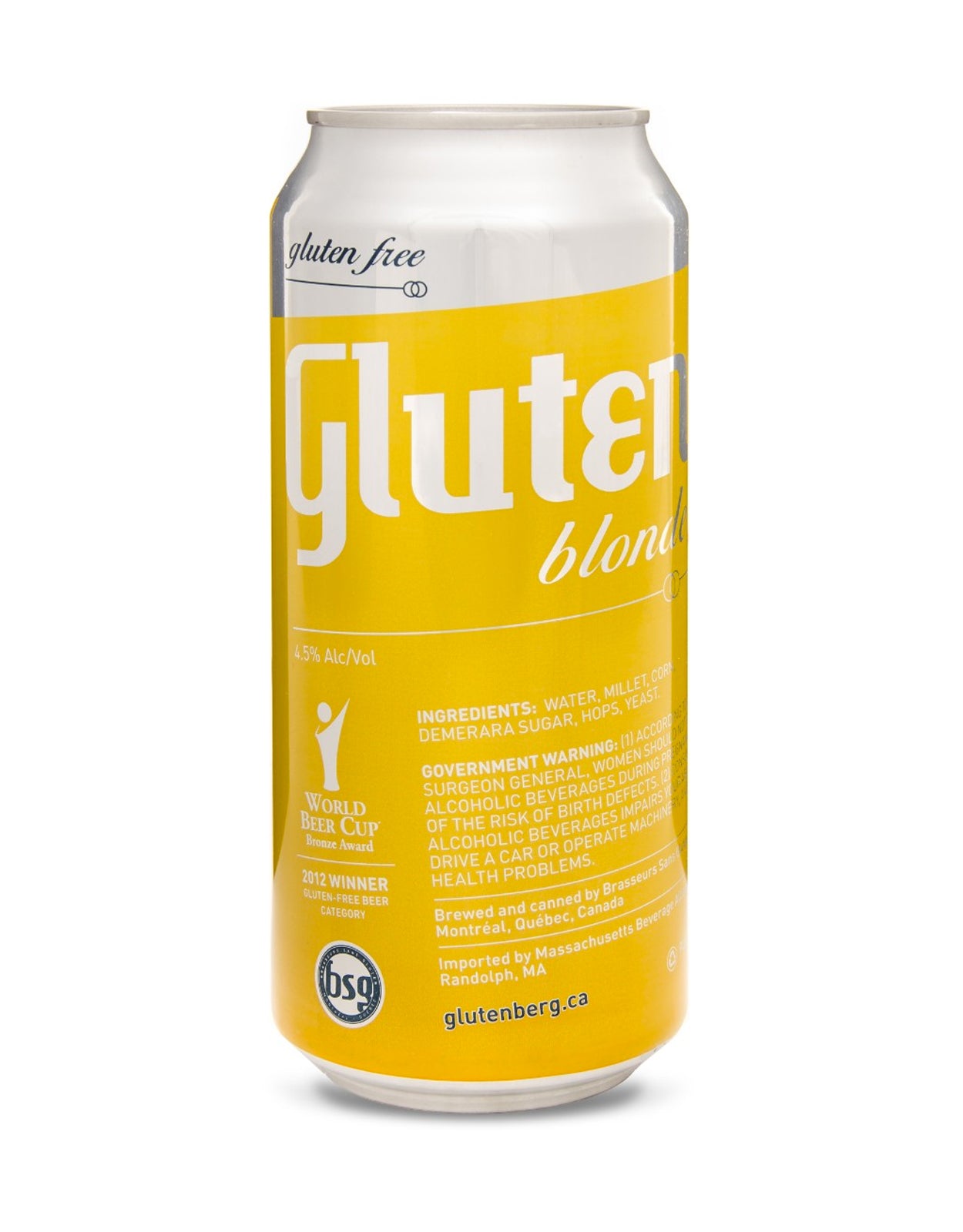 Glutenberg Blonde 473 ml - 24 Cans