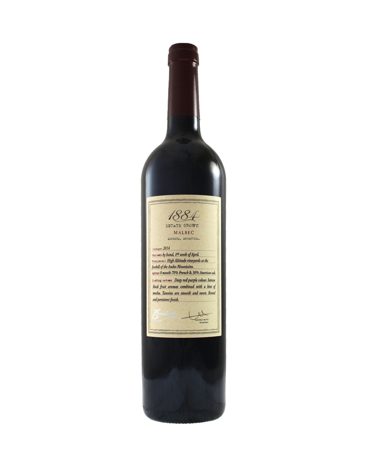 Escorihuela Gascon 1884 Malbec 2021 - ZYN THE WINE MARKET LTD.