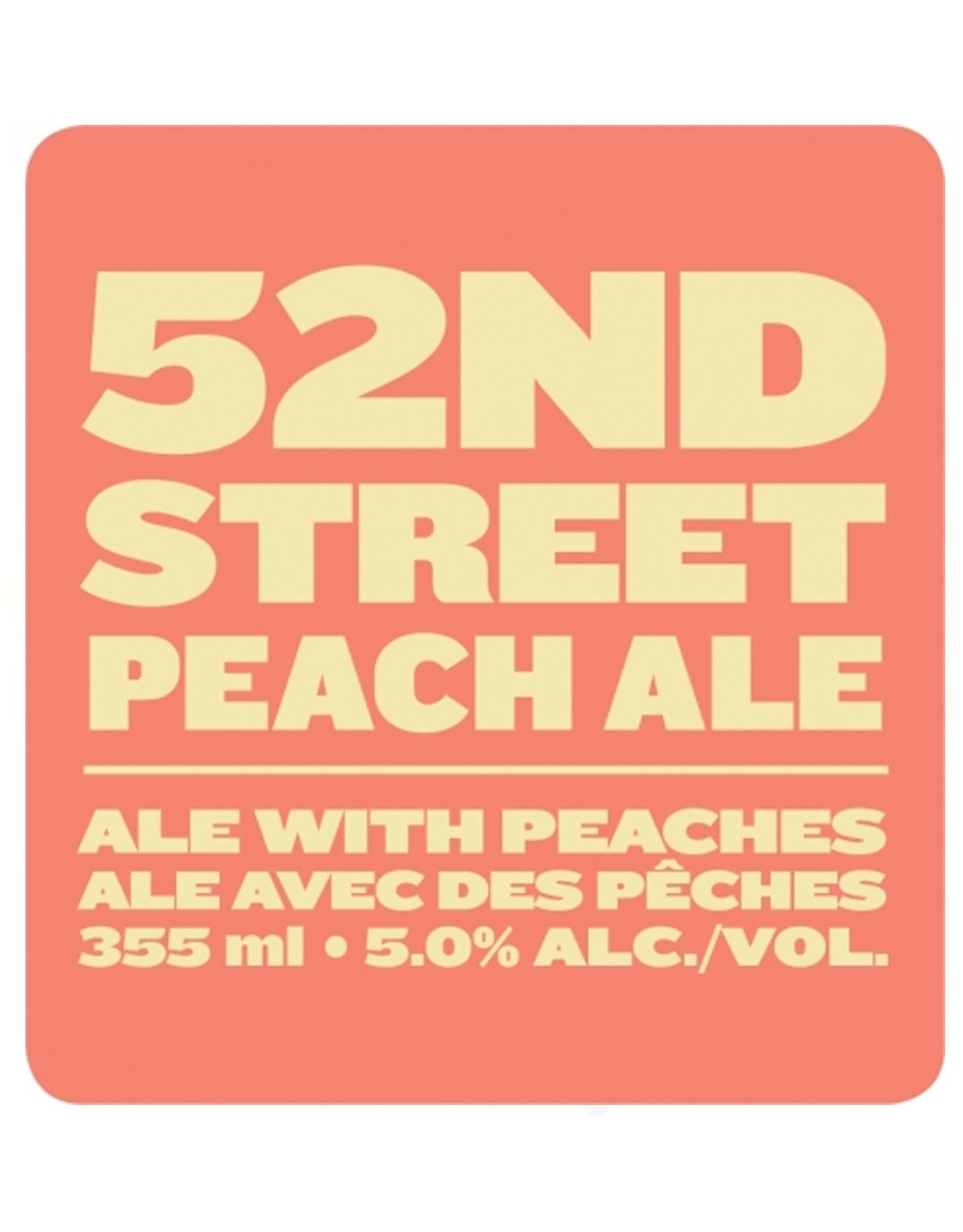 Brewsters 52nd St Peach Ale - 50 Litre Keg