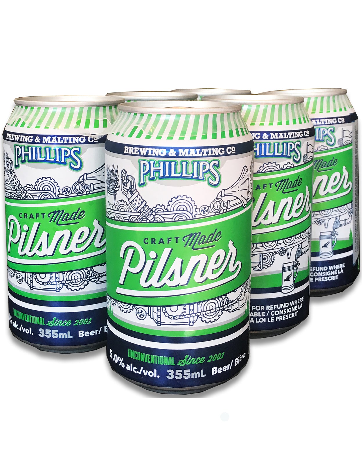 Phillips Pilsner 355 ml - 6 Cans