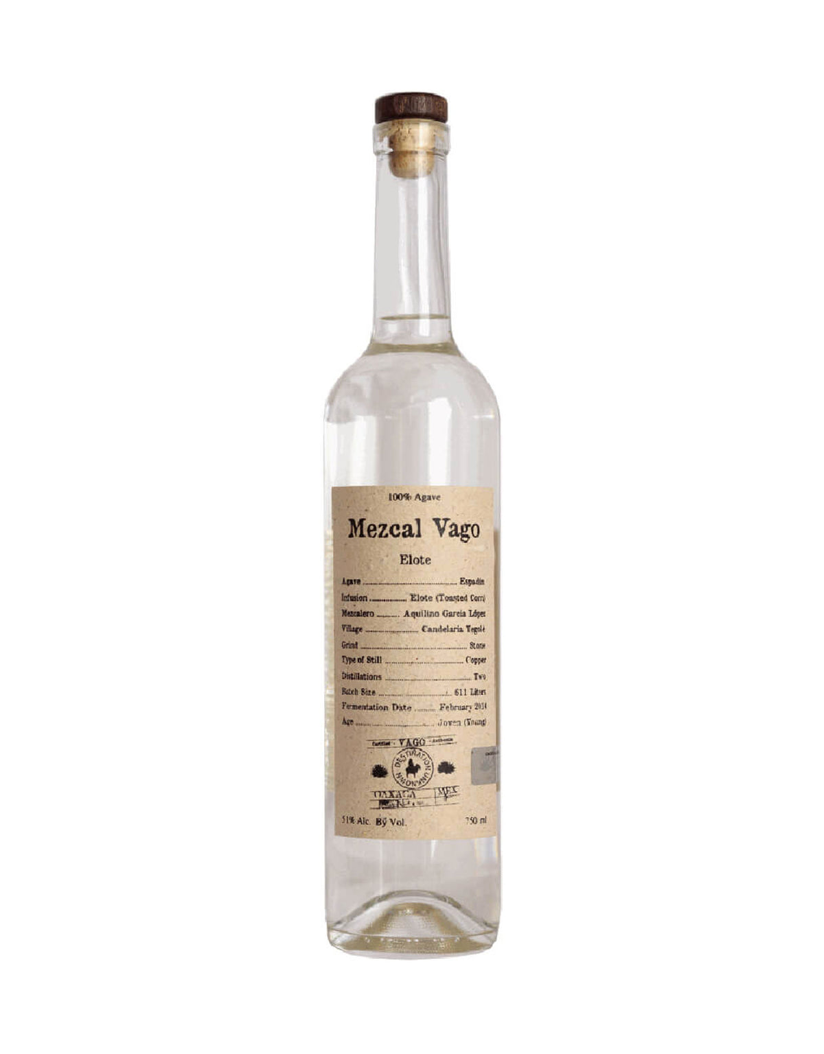 Mezcal Vago Elote - ZYN THE WINE MARKET LTD.