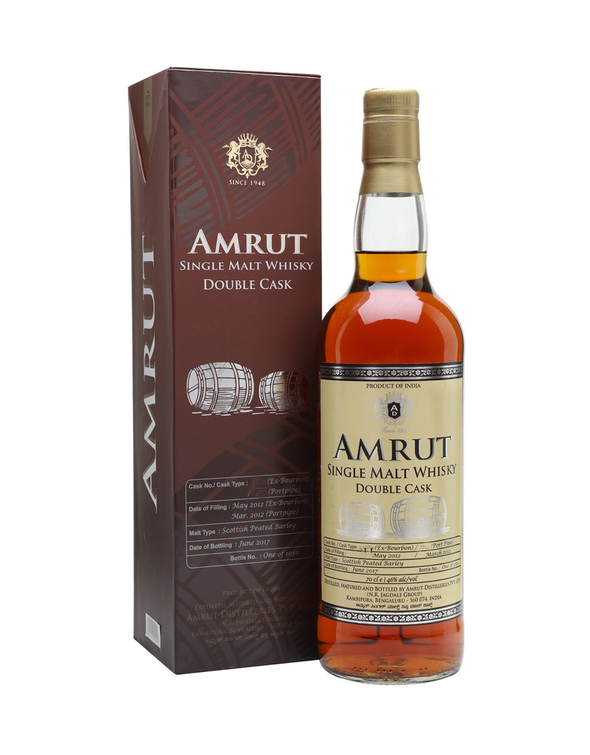 Amrut Single Malt Double Cask - ZYN THE WINE MARKET LTD.