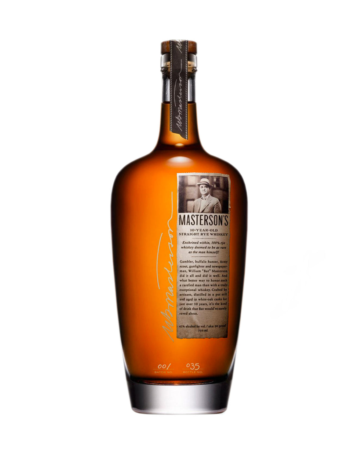Masterson's 10 Year Old Straight Rye Whiskey - ZYN THE WINE MARKET LTD.