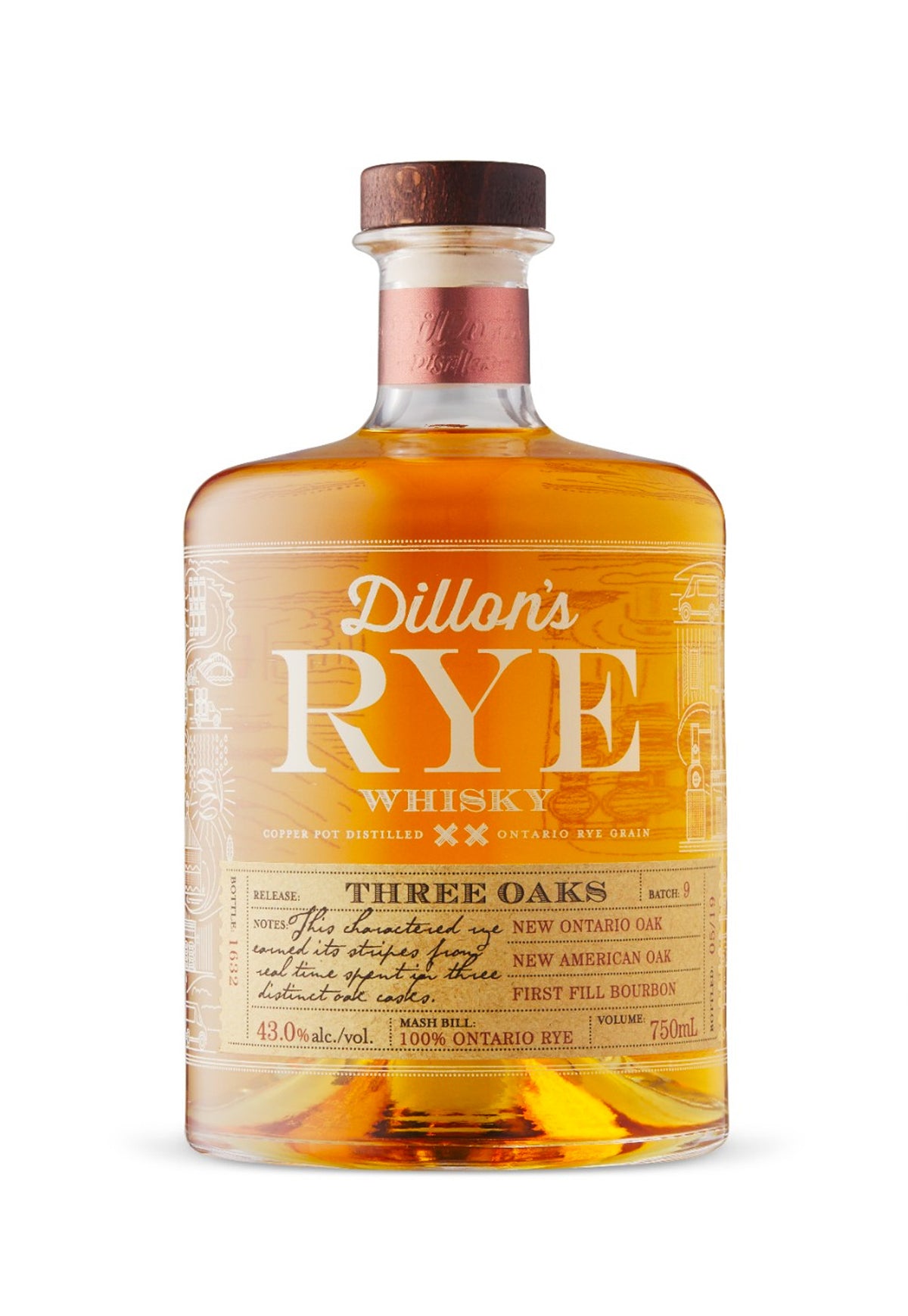 Dillon's Rye Whisky Three Oaks - ZYN THE WINE MARKET LTD.