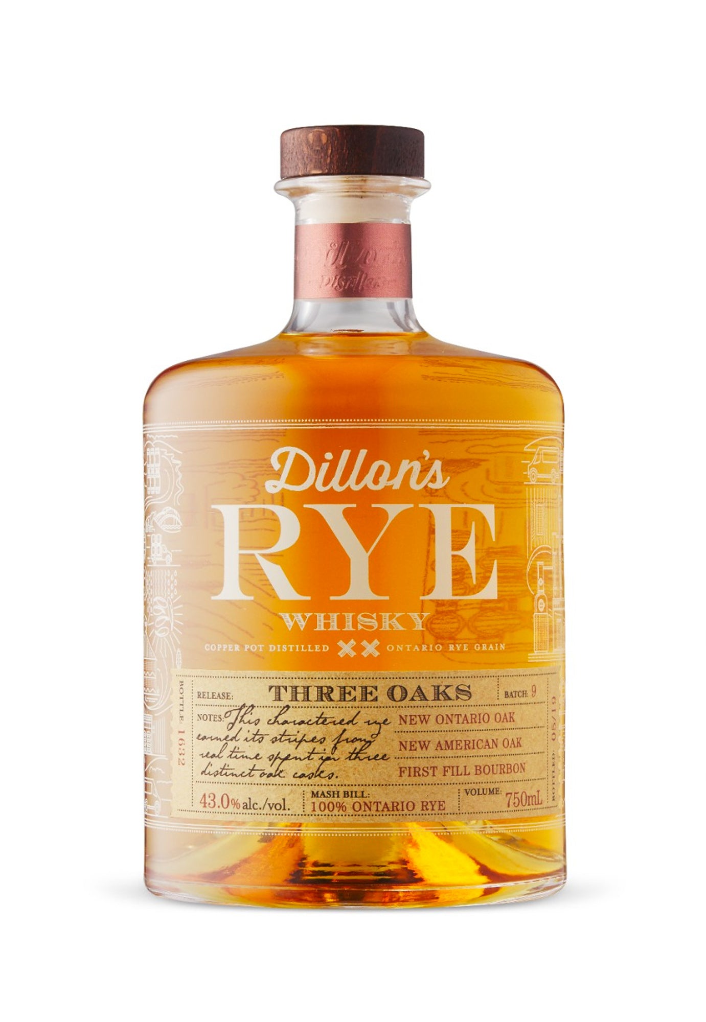 Dillon's Rye Whisky Three Oaks