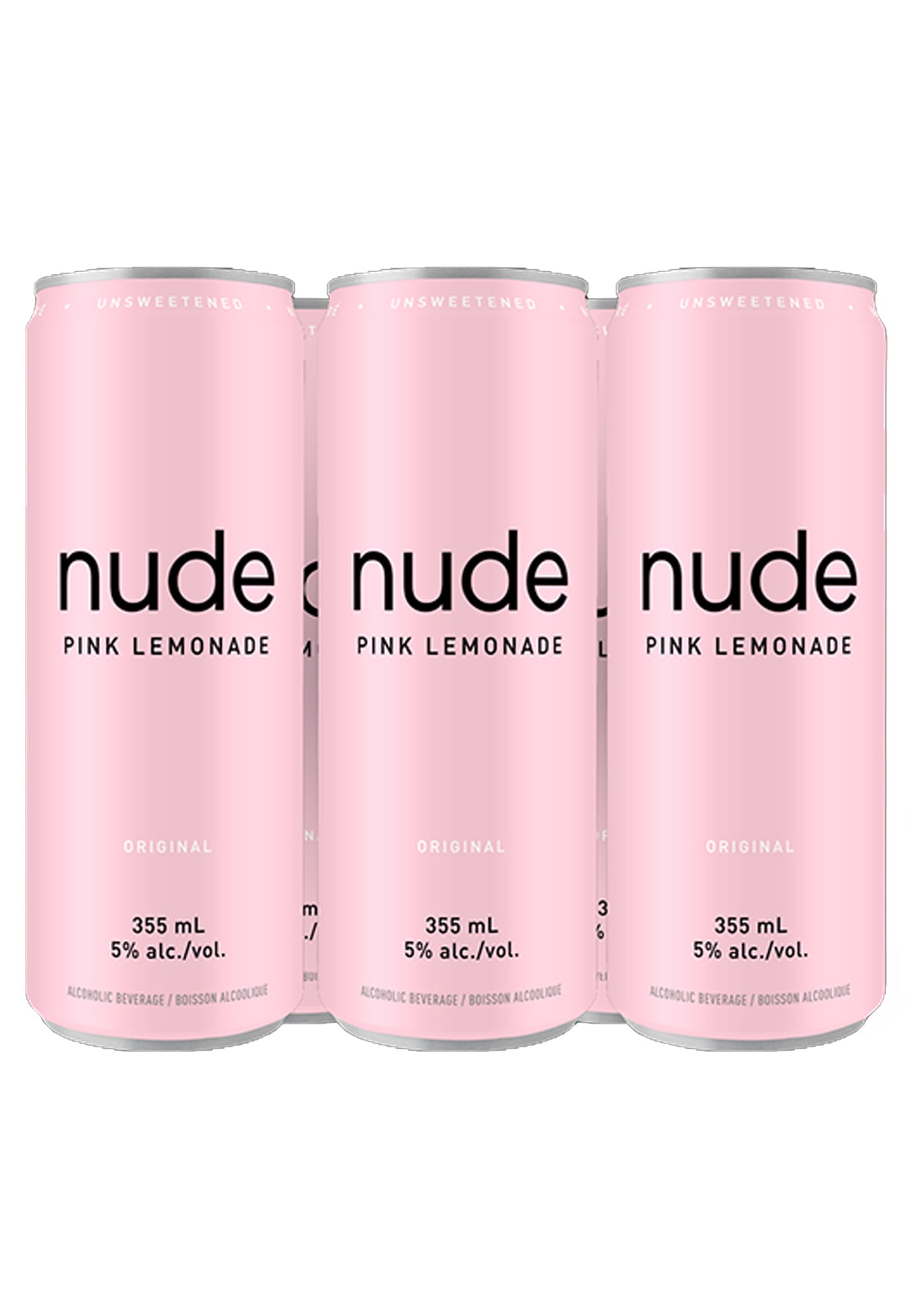 Nude Pink Lemonade 355 ml - 6 Cans